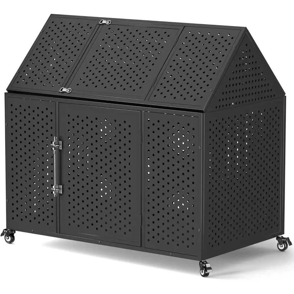 48 inch Heavy Duty Dog Crate with Sel-Locking , Extra Large Kennel with Pointed Roo, Indestructible and Ese-Proo Dog Cage or Hig
48 inch Heavy Duty Dog Crate with Sel-Locking , Extra Large Kennel with Pointed Roo, Indestructible and Ese-Proo Dog Cage or Hig