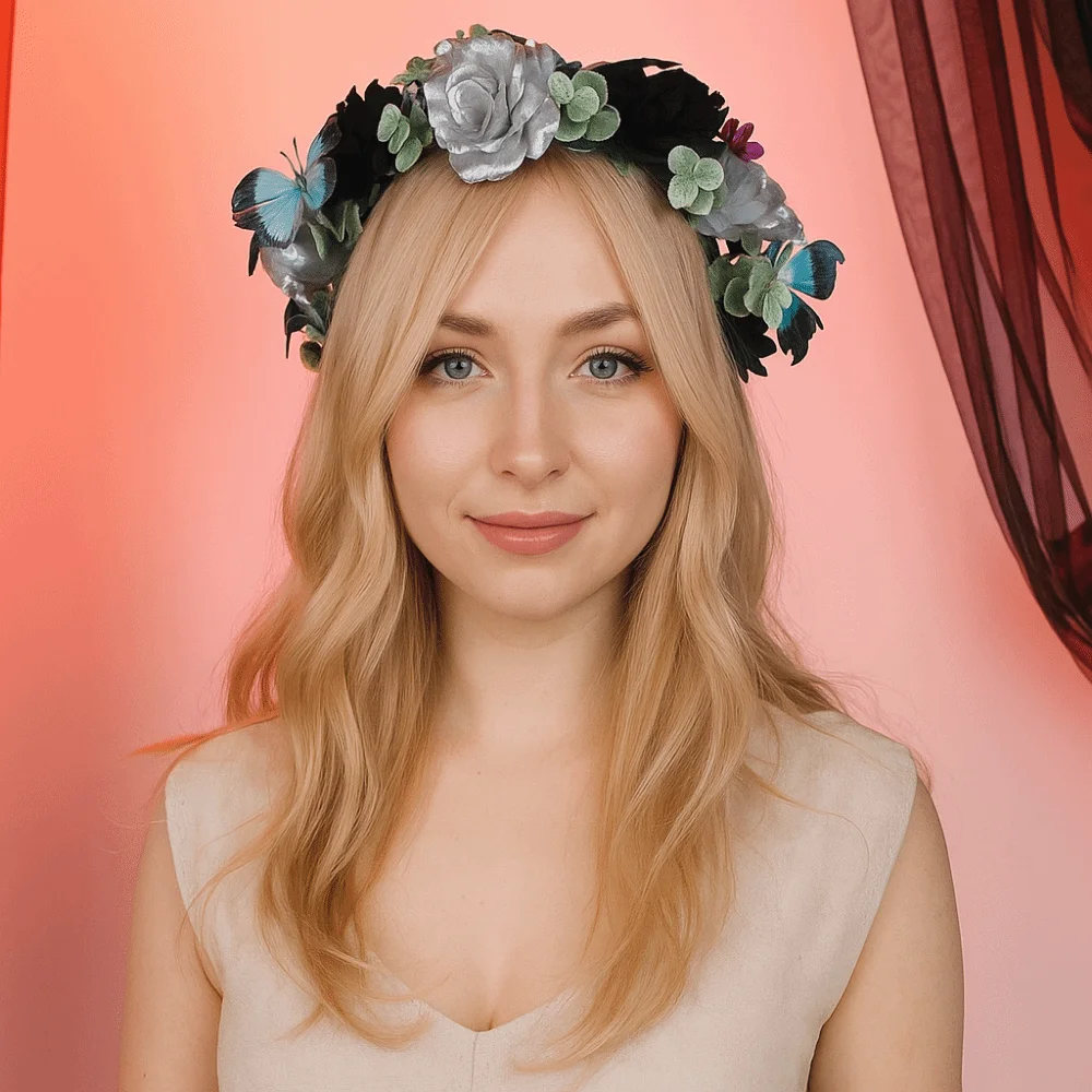 Exquisite Halloween Headband Plastic Fashion Simulation Flower Headband Adjustable Size Dark Style Cosplay Headband
Exquisite Halloween Headband Plastic Fashion Simulation Flower Headband Adjustable Size Dark Style Cosplay Headband