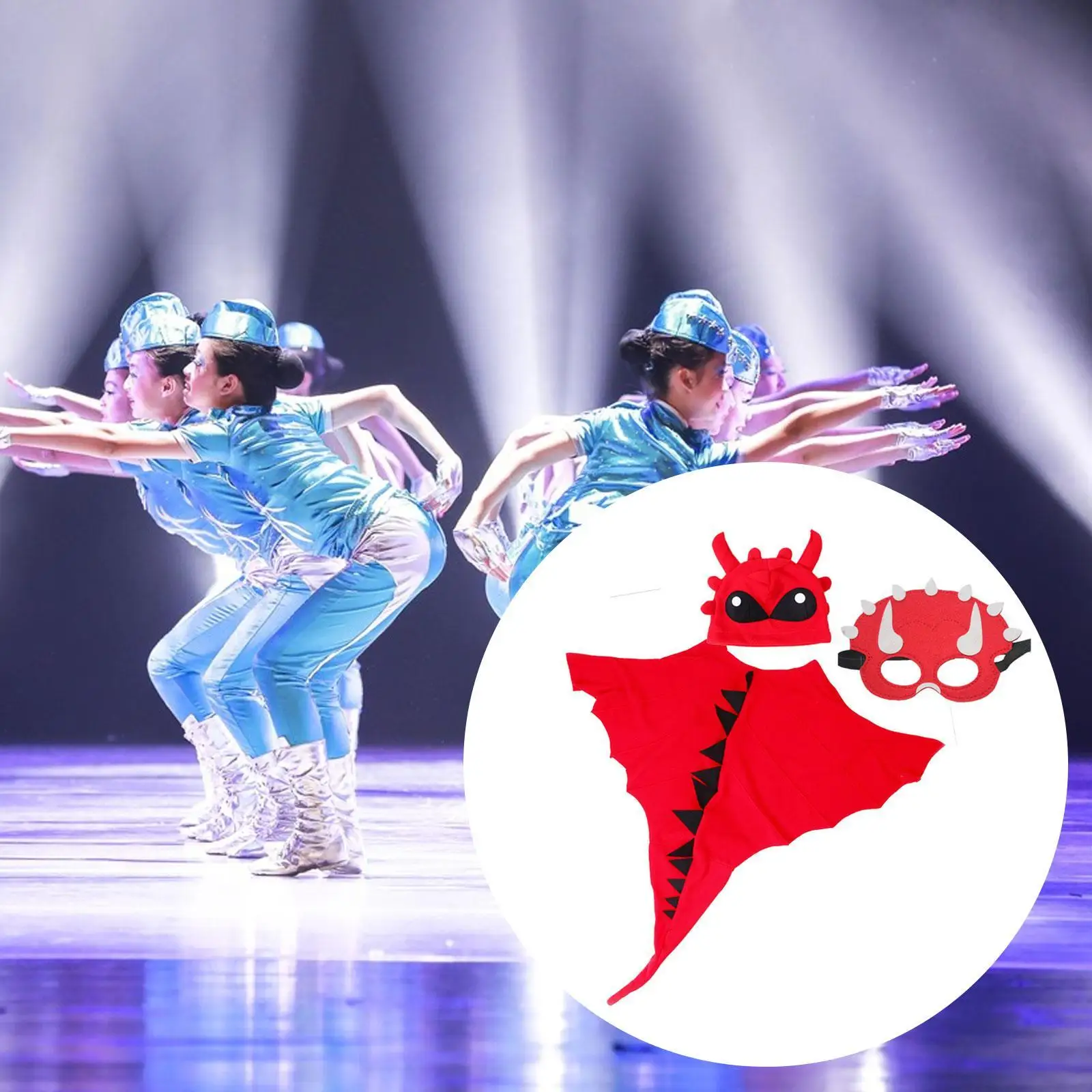 3шт накидка динозавра со шляпой маска дракона маскарадный костюм для ребенка Хэллоуин
3шт накидка динозавра со шляпой маска дракона маскарадный костюм для ребенка Хэллоуин