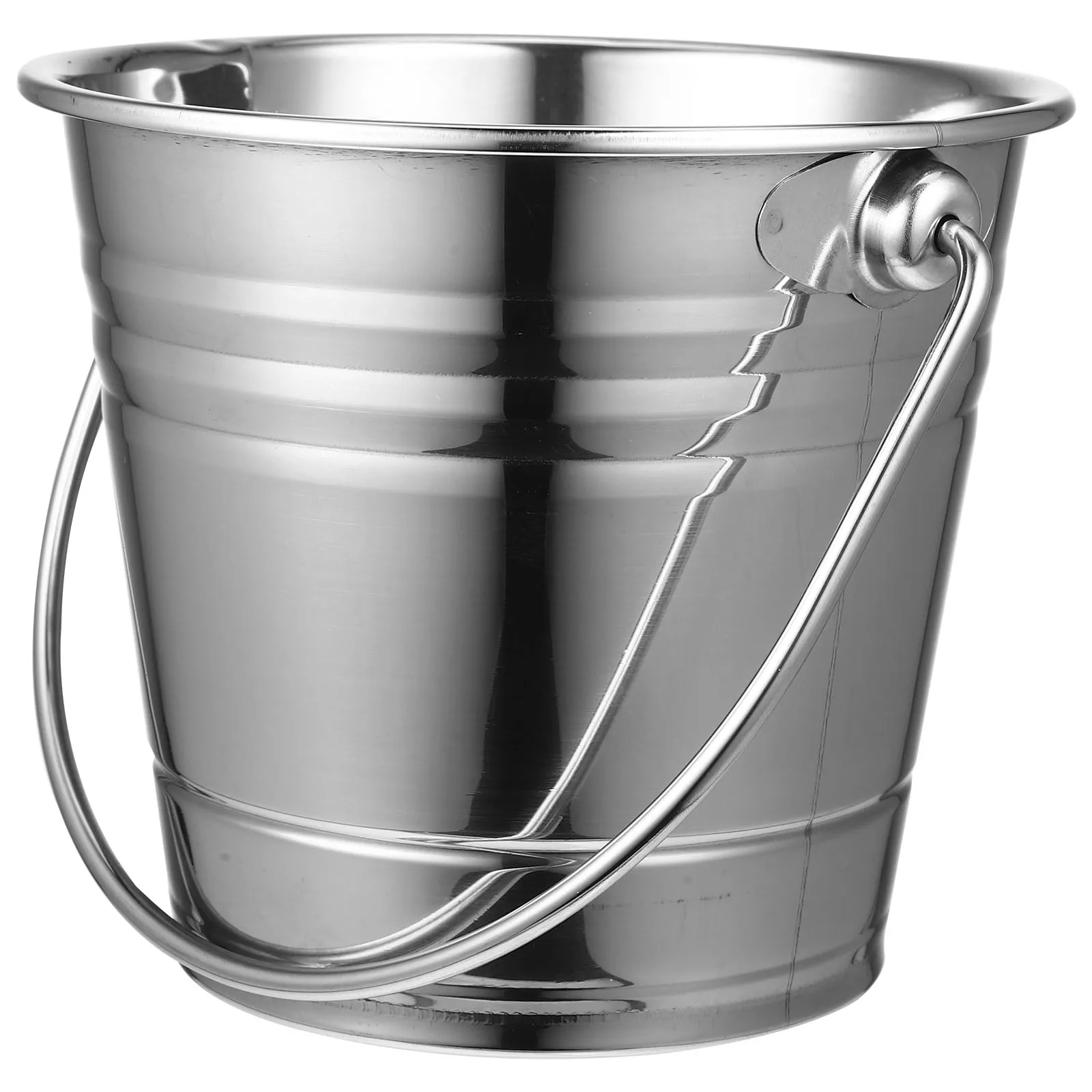 Stainless Steel Bucket 1.5L Silver Metal Ice Buckets Metal Drink Buckets for Cocktail Bar Parties Beer KTV Gifts 
Stainless Steel Bucket 1.5L Silver Metal Ice Buckets Metal Drink Buckets for Cocktail Bar Parties Beer KTV Gifts