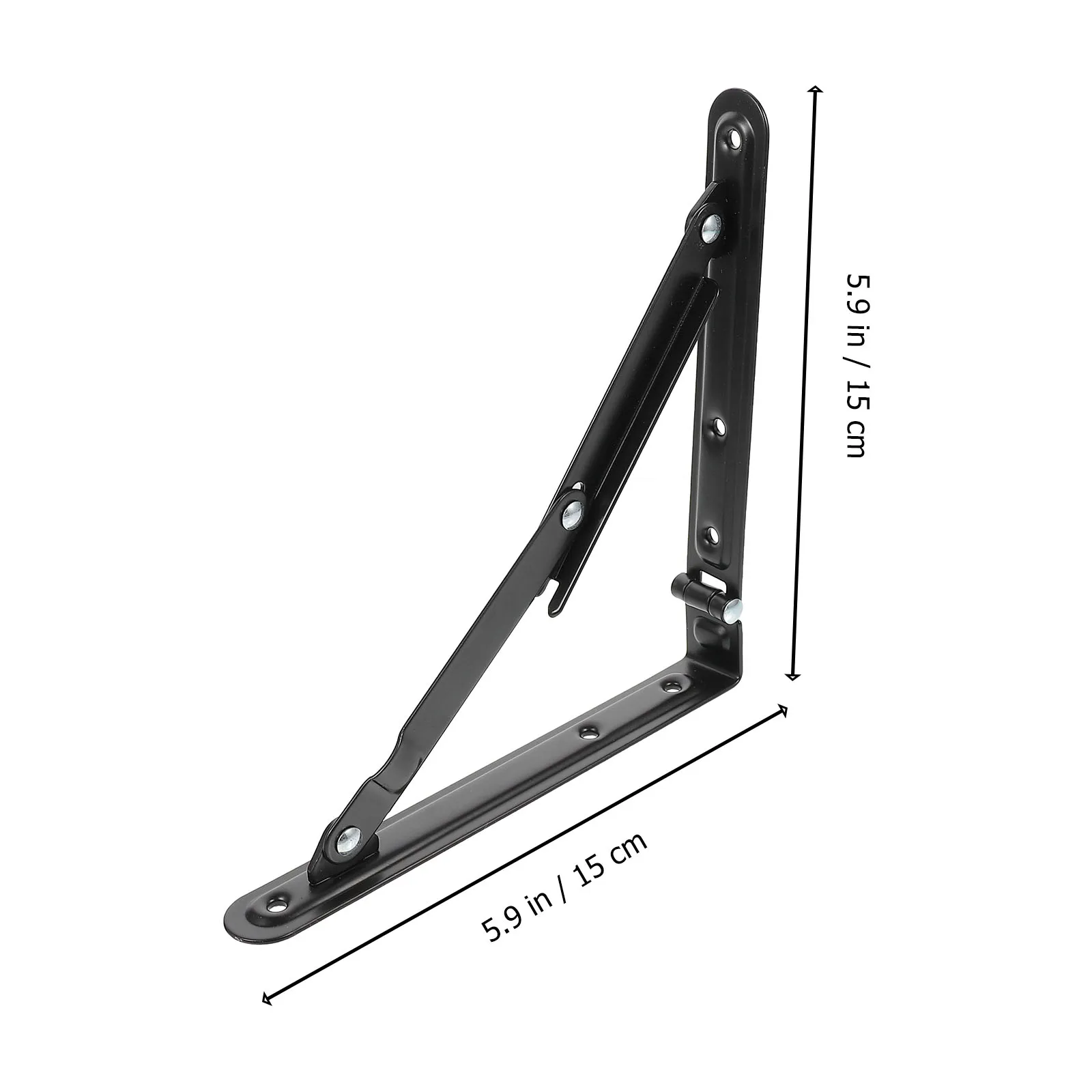 2pcs Folding Shelf Brackets Heavy Duty Iron Wall Mount Collapsible Triangular Support Rack Strong Bearing Capacity Space Saving
2pcs Folding Shelf Brackets Heavy Duty Iron Wall Mount Collapsible Triangular Support Rack Strong Bearing Capacity Space Saving
