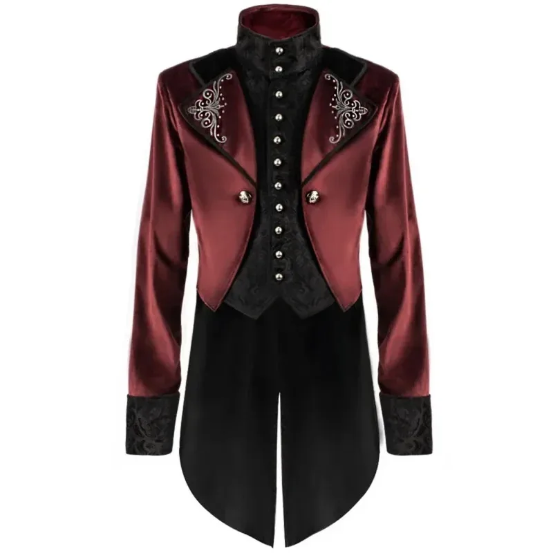 Steampunk Renaissance Flocking Medieval Tuexdo Cosplay Gothic Victorian Tailcoat Vampire Devil Jacket Party Halloween Clothess;3
Steampunk Renaissance Flocking Medieval Tuexdo Cosplay Gothic Victorian Tailcoat Vampire Devil Jacket Party Halloween Clothess;3