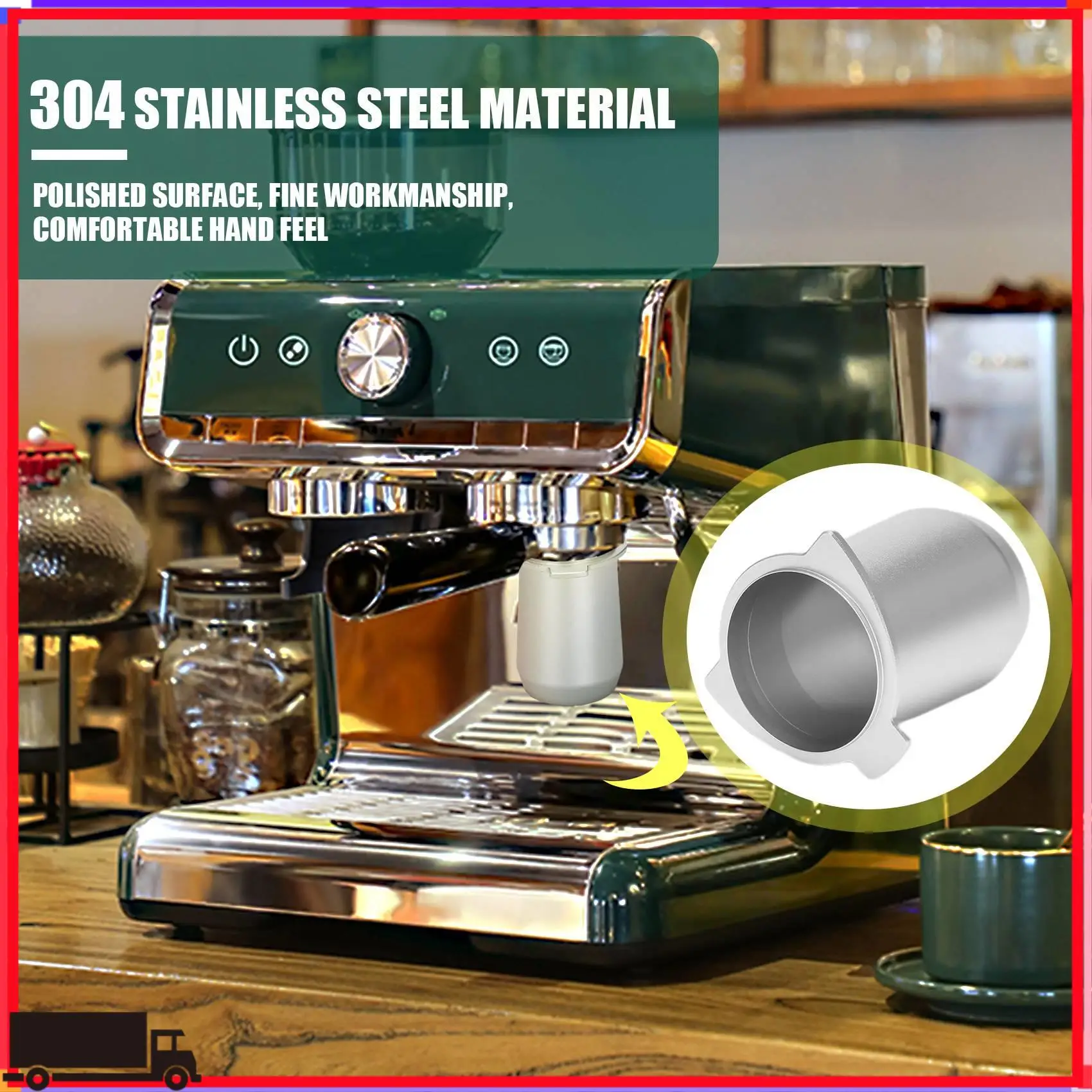 Premium For Breville 8 Series Stainless Steel Coffee Dosing Cup Powder Feeder, For 53Mm Breville 870 Espresso Machine Dosing Cup
Premium For Breville 8 Series Stainless Steel Coffee Dosing Cup Powder Feeder, For 53Mm Breville 870 Espresso Machine Dosing Cup