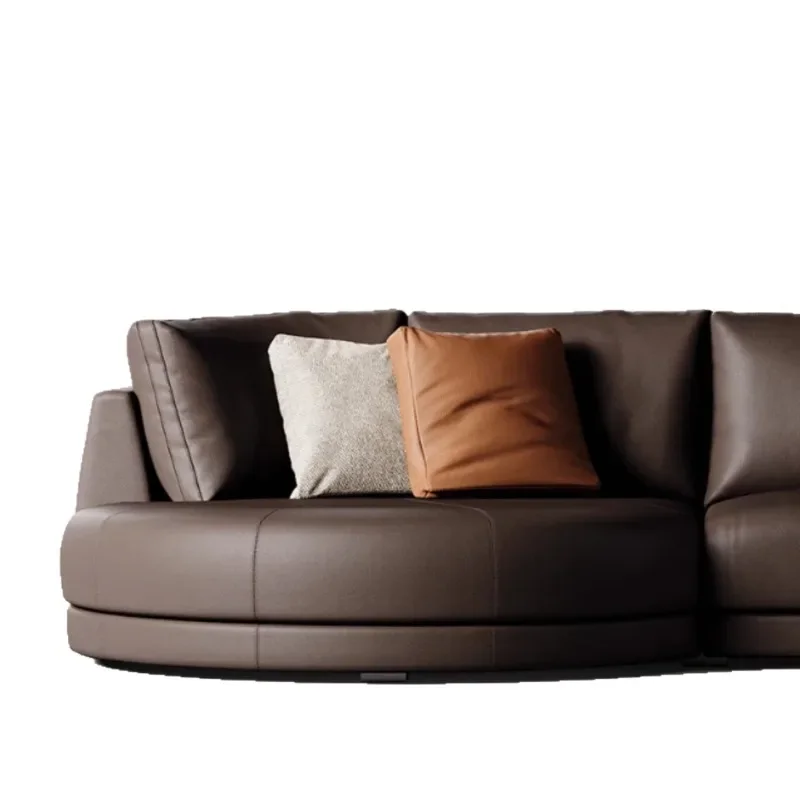 Retro style design curved sofa large flat floor corner light luxury villa living room sofa
Retro style design curved sofa large flat floor corner light luxury villa living room sofa