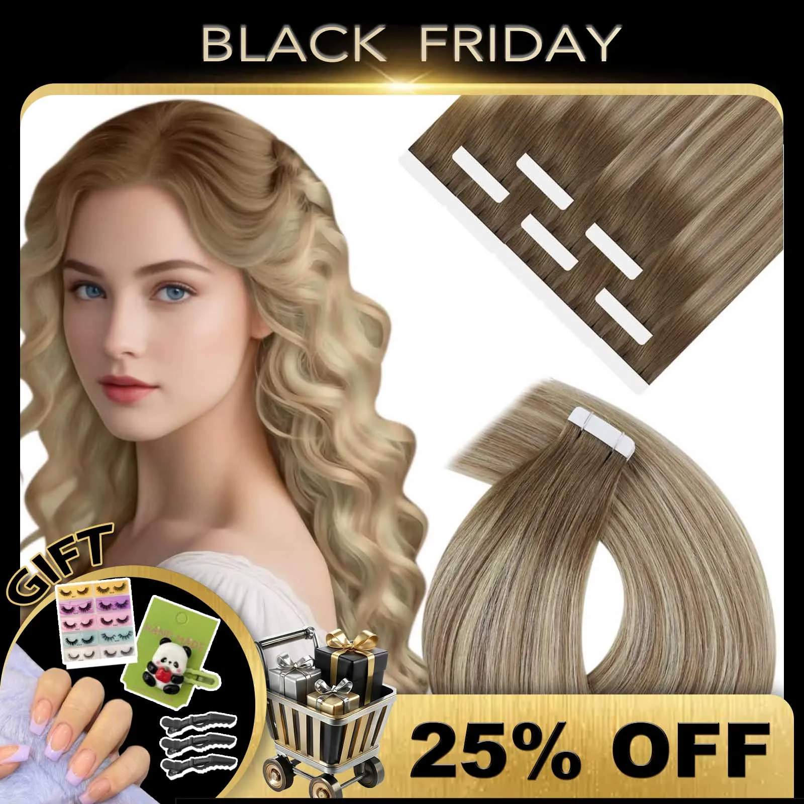 Лента YoungSee для наращивания человеческих волос, настоящие натуральные волосы, 12-24 дюйма, невидимая лента из человеческих волос для женщин, 20 шт. и 40 шт.
Лента YoungSee для наращивания человеческих волос, настоящие натуральные волосы, 12-24 дюйма, невидимая лента из человеческих волос для женщин, 20 шт. и 40 шт.