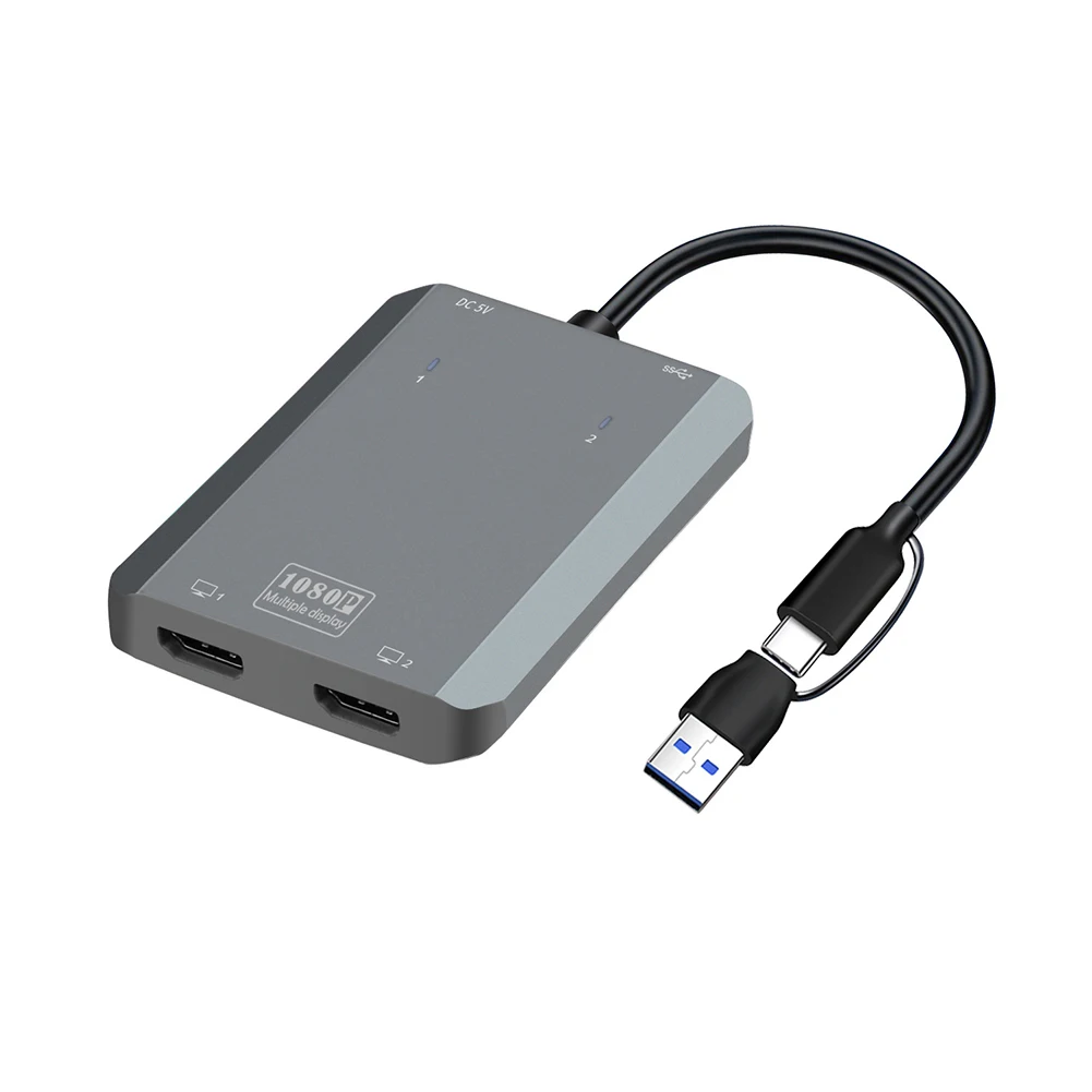Двойной HD-адаптер USB CUSB A 3,0-сплиттер для двух мониторов 1080p Литье экрана ABS 80*64,8 мм HD-адаптер Бытовая электроника
Двойной HD-адаптер USB CUSB A 3,0-сплиттер для двух мониторов 1080p Литье экрана ABS 80*64,8 мм HD-адаптер Бытовая электроника