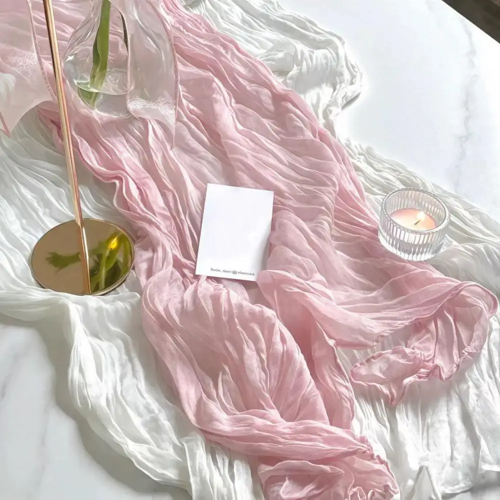 Nordic Pleated Table Runner,Semi-Sheer Gauze Fabric Rustic Tablecloth for Wedding Party Decor,Elegant Photography Backdrop
Nordic Pleated Table Runner,Semi-Sheer Gauze Fabric Rustic Tablecloth for Wedding Party Decor,Elegant Photography Backdrop