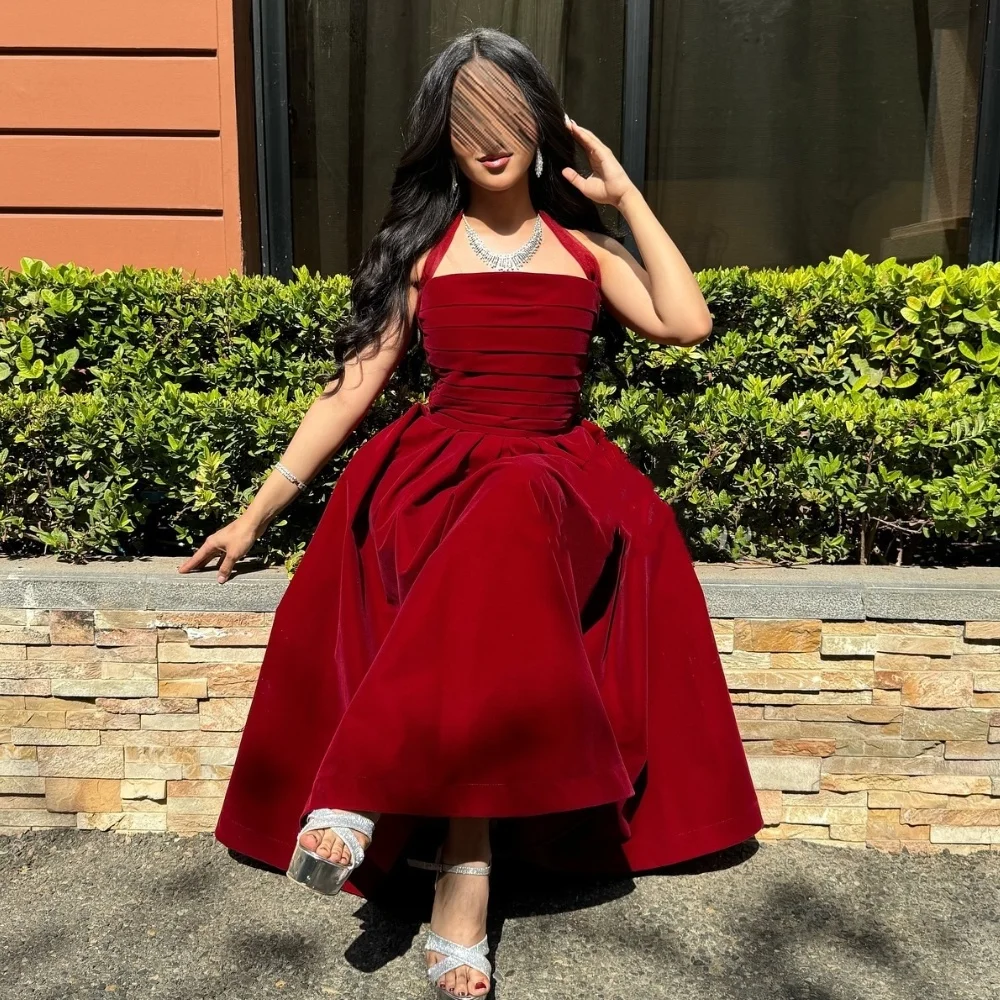 Customized High Quality Exquisite Jersey Pleat Ruched Draped A-line Halter Midi Dresses Bespoke Occasion Dresses Modern Style
Customized High Quality Exquisite Jersey Pleat Ruched Draped A-line Halter Midi Dresses Bespoke Occasion Dresses Modern Style