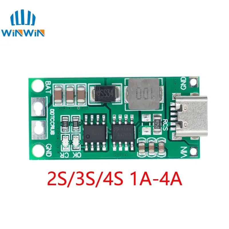Мультиэлементное 2S 3S 4S Type-C до 8,4 В 12,6 В 16,8 В повышающее литий-полимерное литий-ионное зарядное устройство 7,4 В 11,1 В 14,8 В 18650 литиевая батарея
Мультиэлементное 2S 3S 4S Type-C до 8,4 В 12,6 В 16,8 В повышающее литий-полимерное литий-ионное зарядное устройство 7,4 В 11,1 В 14,8 В 18650 литиевая батарея