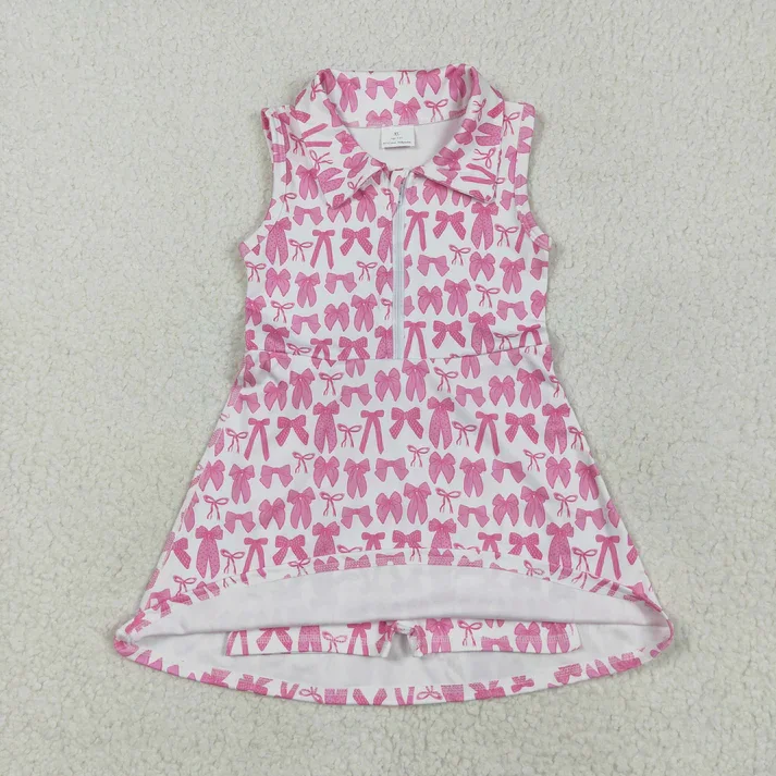 GSD2379 Pink Bows Print Girls Zipper Summer Shorts Knee Length Yoga Dress
GSD2379 Pink Bows Print Girls Zipper Summer Shorts Knee Length Yoga Dress