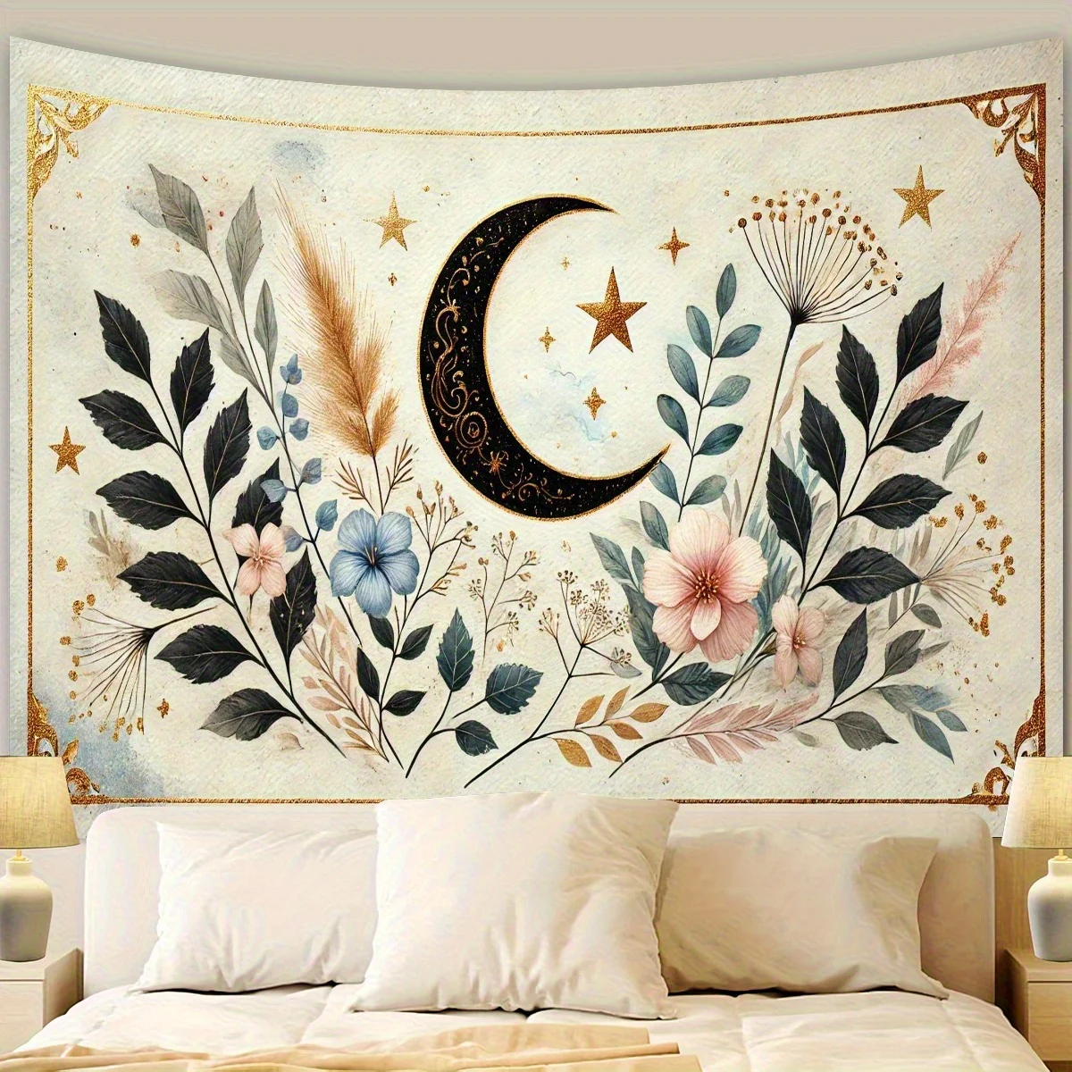 1 Piece Bohemian Style Polyester Tapestry, Crescent and Star Pattern, Universal Wall Background Polyester for Home Party Bedroom
1 Piece Bohemian Style Polyester Tapestry, Crescent and Star Pattern, Universal Wall Background Polyester for Home Party Bedroom