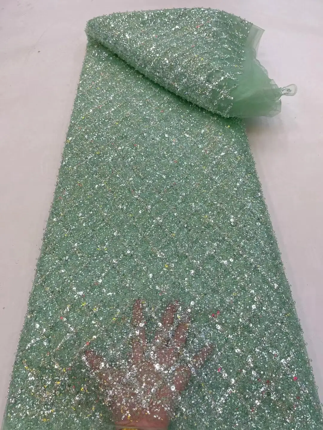 African Sequins Net Lace Fabric J-1228855 High Quality Lace beads Nigerian Wedding Lace Fabrics Sewing French
African Sequins Net Lace Fabric J-1228855 High Quality Lace beads Nigerian Wedding Lace Fabrics Sewing French