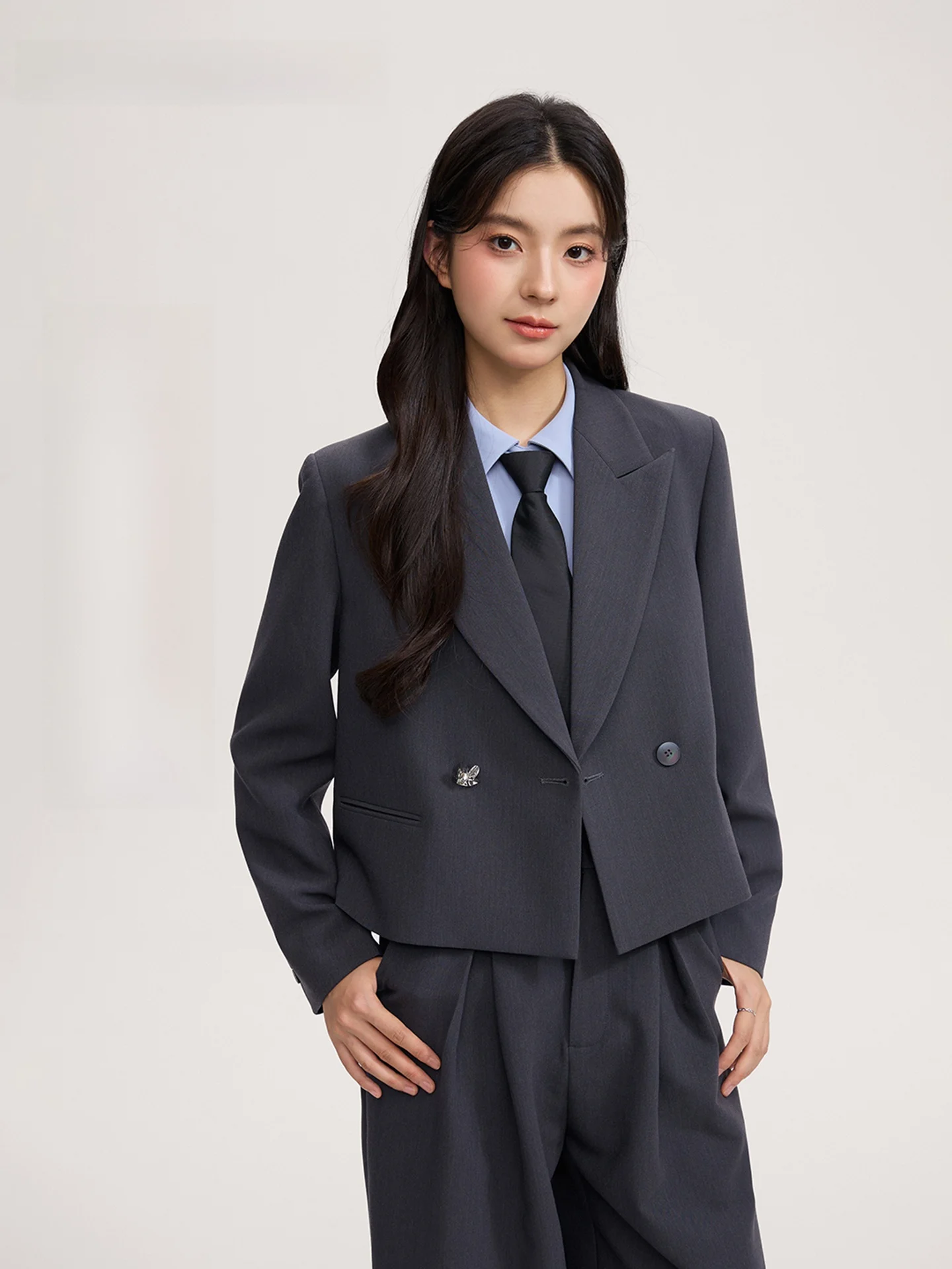 Good Young Women's ort Tailored Jaet Autumn New Sle Commute Formal Slimming Busin Suit Casual Straight Cut Design
Good Young Women's ort Tailored Jaet Autumn New Sle Commute Formal Slimming Busin Suit Casual Straight Cut Design