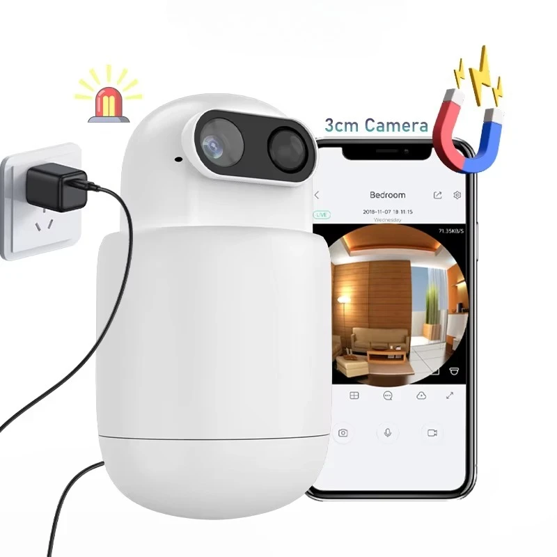 5MP Home Security Mini 4G Camera Auto Human Tracking Color Night Vision Portable 4G CCTV Camera 
5MP Home Security Mini 4G Camera Auto Human Tracking Color Night Vision Portable 4G CCTV Camera
