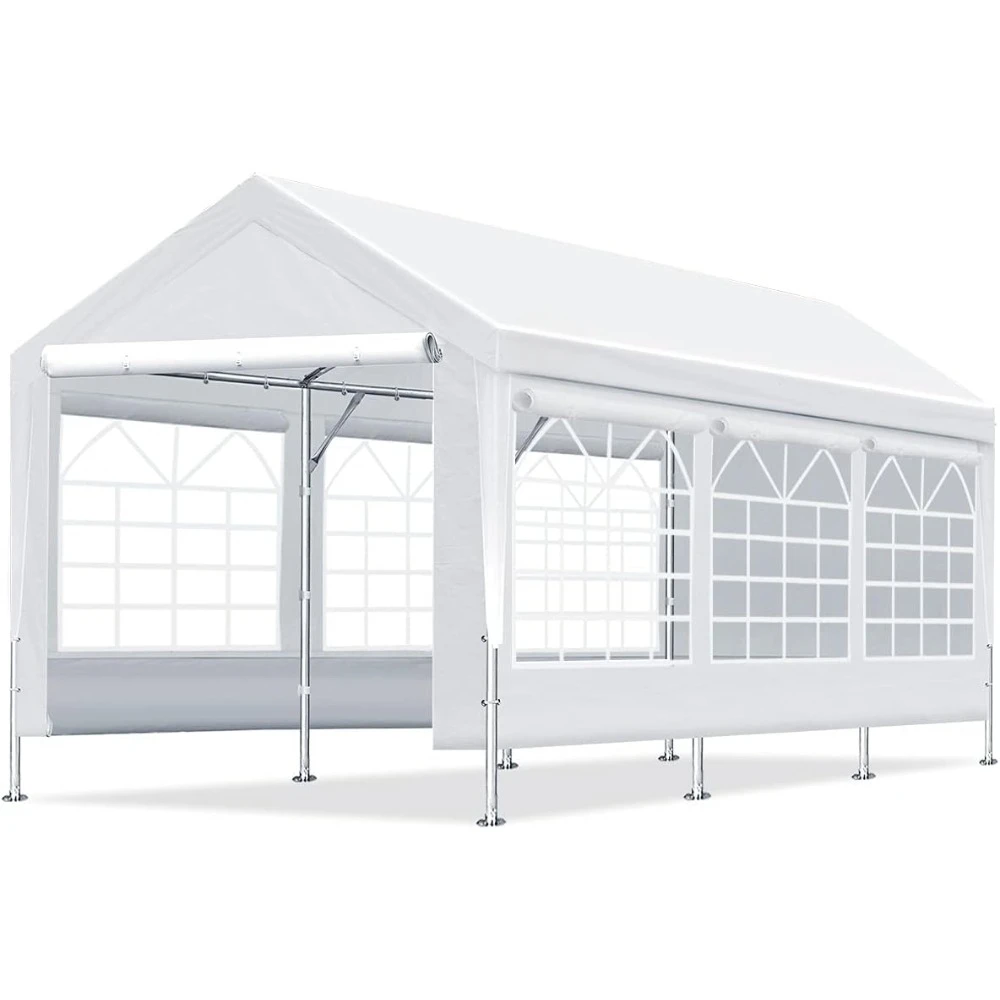 Adjustable 10x20 ft Heavy Duty Carport Car Canopy Garage Shelter Party Wedding Boat Tent with Removable Window Sidewalls
Adjustable 10x20 ft Heavy Duty Carport Car Canopy Garage Shelter Party Wedding Boat Tent with Removable Window Sidewalls
