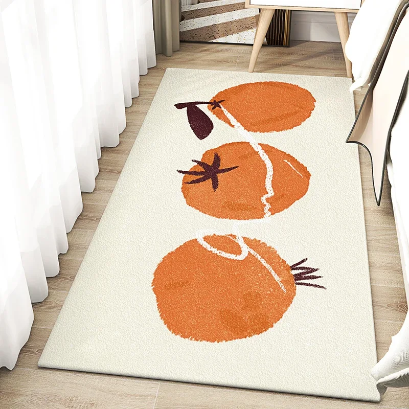 Minimalist Fresh Bedside Carpet Warm Color Fruit Bedroom Rug Soft and Comfortable Living Room Carpets Non-Slip Room Rugs السجاد
Minimalist Fresh Bedside Carpet Warm Color Fruit Bedroom Rug Soft and Comfortable Living Room Carpets Non-Slip Room Rugs السجاد