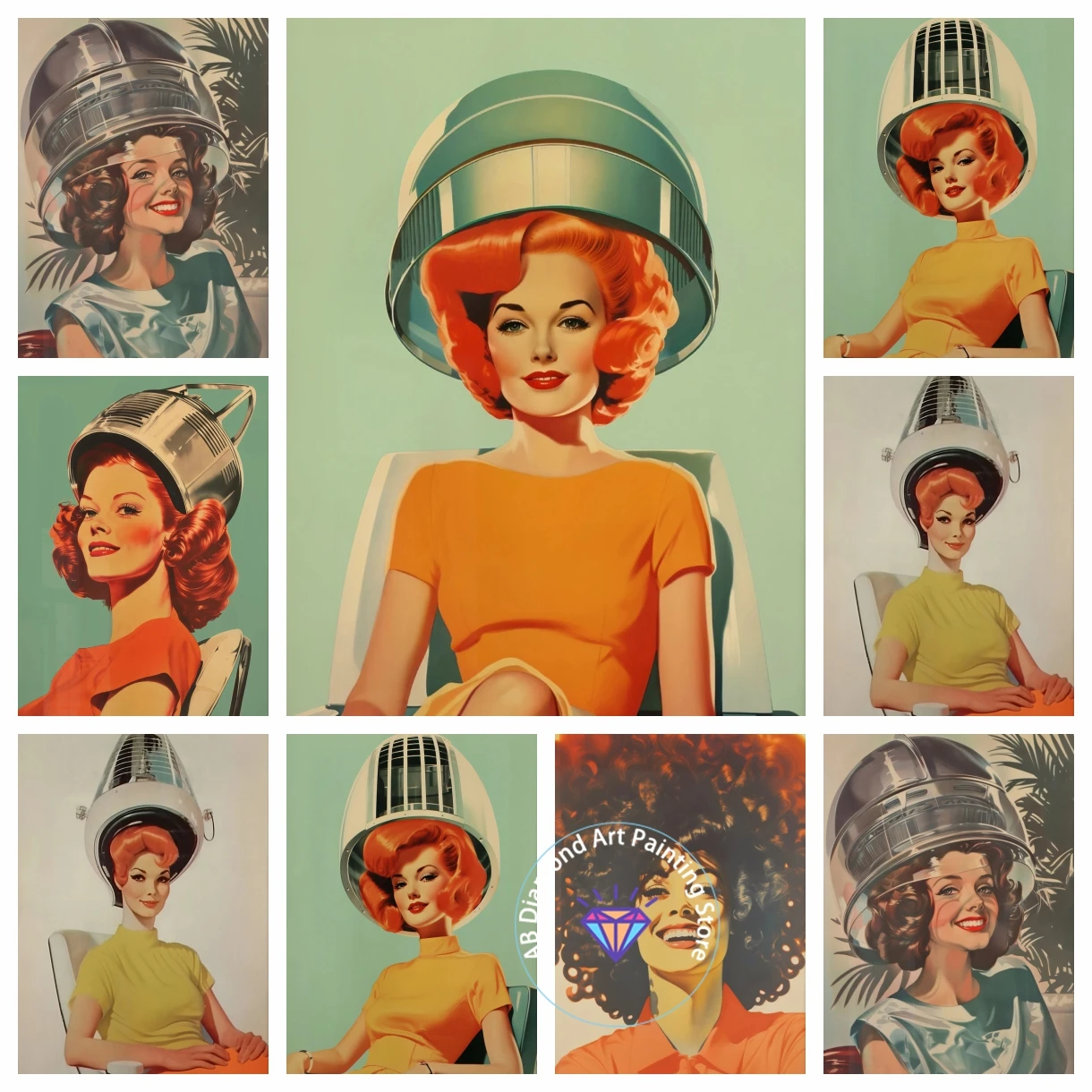 AB Diamond Painting Kits Art Retro Hair Beauty Salon Hairdresser Funny Woman Haircut Embroidery Mosaic Cross Stitch Home Decor
AB Diamond Painting Kits Art Retro Hair Beauty Salon Hairdresser Funny Woman Haircut Embroidery Mosaic Cross Stitch Home Decor