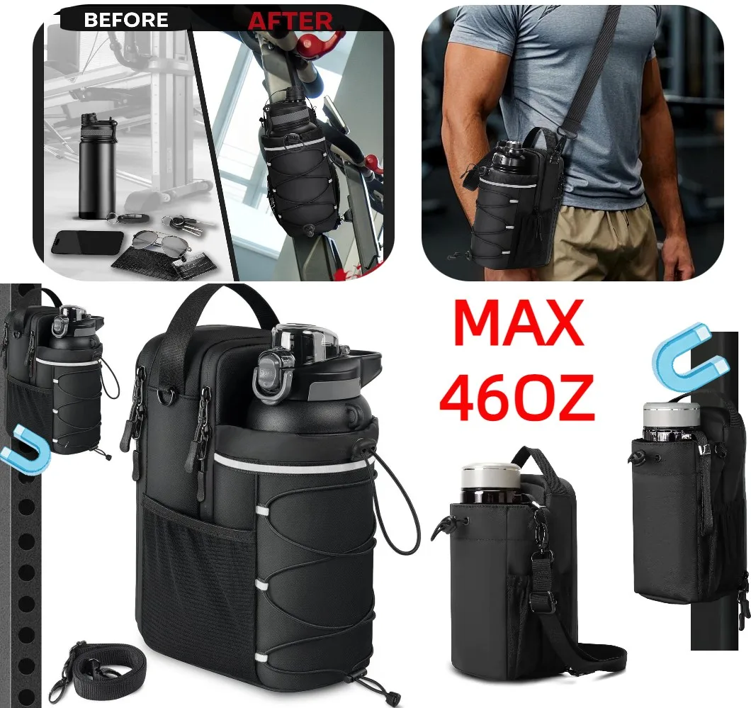 Portable Magnetic Gym Bag Water Bottle Holder Bag Crossbody Sports Bag w/Pockect
Portable Magnetic Gym Bag Water Bottle Holder Bag Crossbody Sports Bag w/Pockect