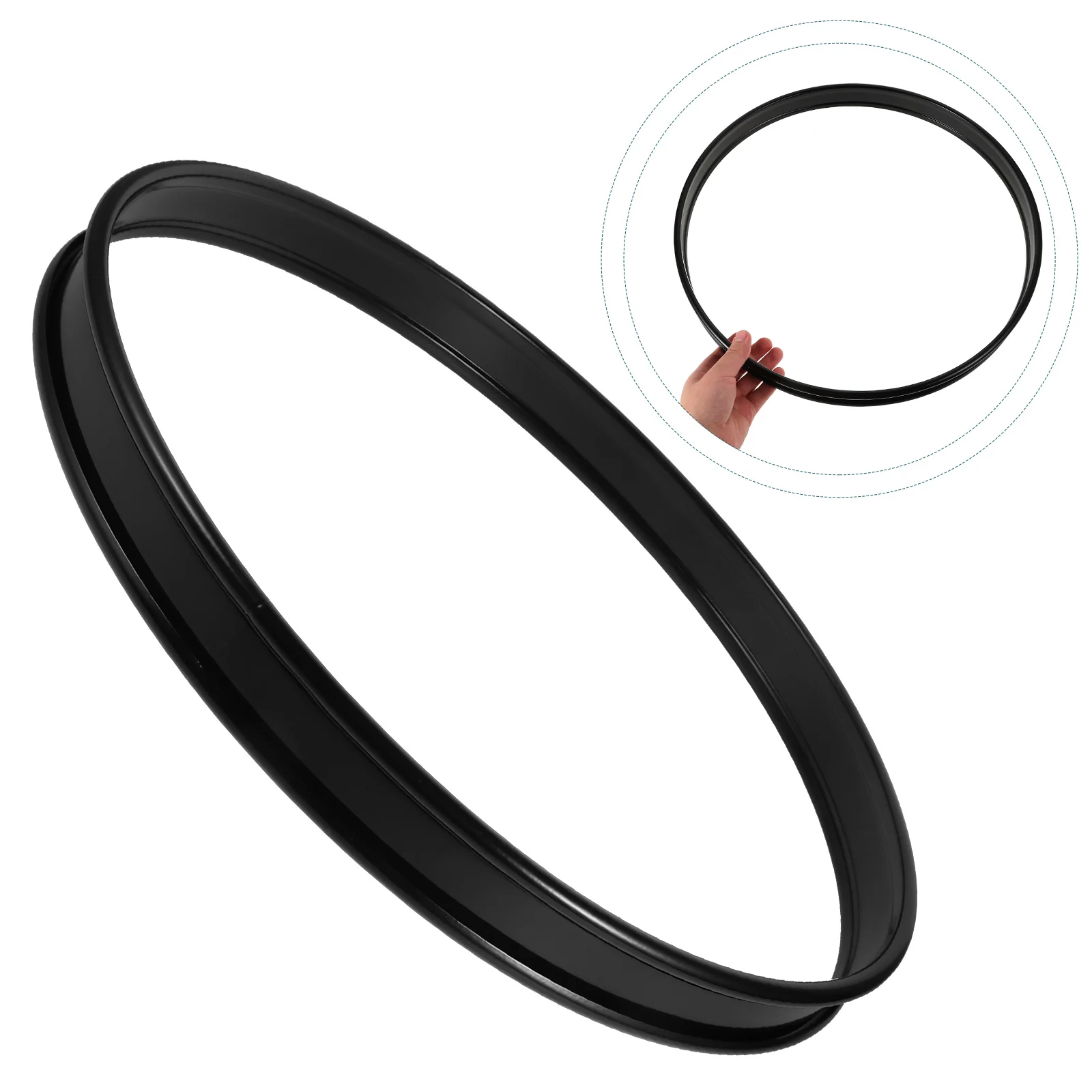 Black Spraypainted Drum Hoop Clamp for Bass Drums Durable Design Enhancing Sound Quality Practice Performance
Black Spraypainted Drum Hoop Clamp for Bass Drums Durable Design Enhancing Sound Quality Practice Performance