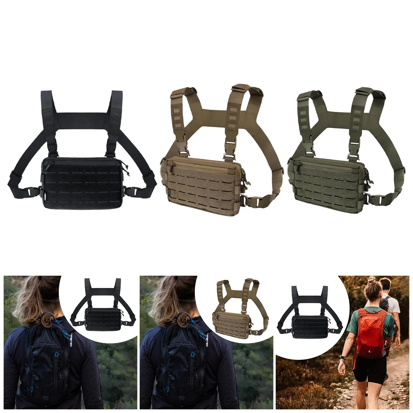 Chest Pack Multipurpose Large Capacity Chest Pouch Chest Bag for Men for Running Hunting Outdoor Sports Rock Climbing Cycling
Chest Pack Multipurpose Large Capacity Chest Pouch Chest Bag for Men for Running Hunting Outdoor Sports Rock Climbing Cycling