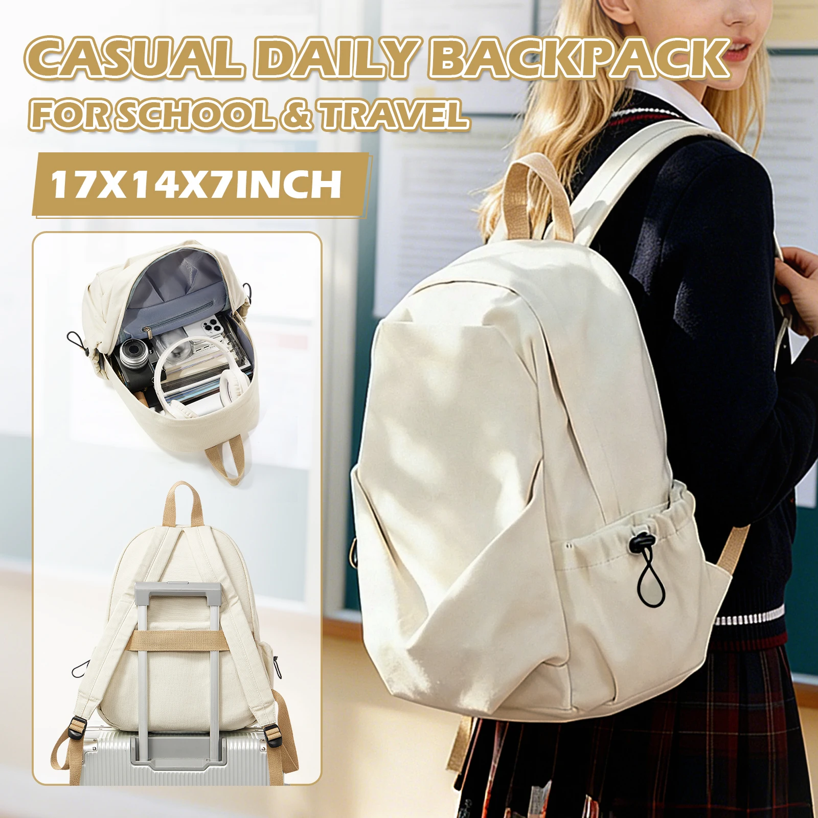 School Backpacks Teenagers Youth Backpack Women's Waterproof Laptop Backpack, Anti-Theft Pocket Casual Backpack for Travel Work
School Backpacks Teenagers Youth Backpack Women's Waterproof Laptop Backpack, Anti-Theft Pocket Casual Backpack for Travel Work