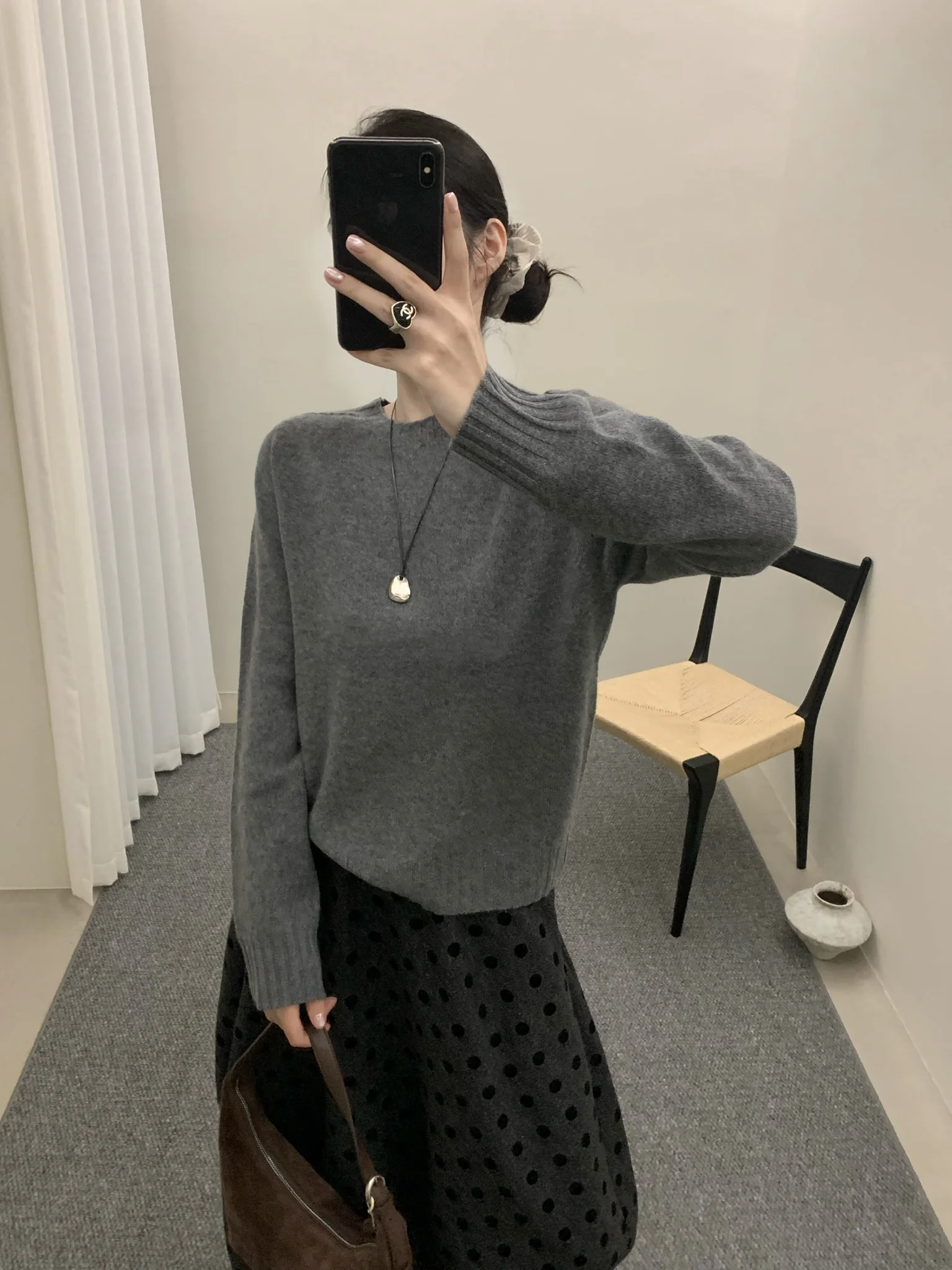 Simple round Ne Long Sve Knitted Sweater Loose Fit Soft Comfortable Autumn Early Season Women's Faion Basic Sle ED62
Simple round Ne Long Sve Knitted Sweater Loose Fit Soft Comfortable Autumn Early Season Women's Faion Basic Sle ED62