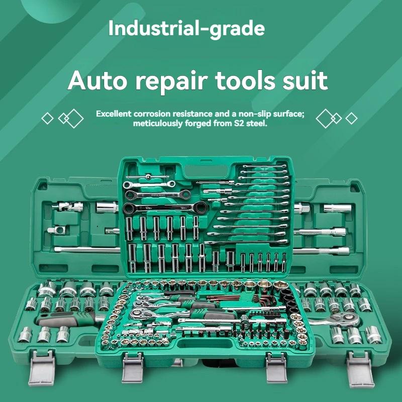 151PCS Socket Wrench Mechanic Tool Set
151PCS Socket Wrench Mechanic Tool Set
