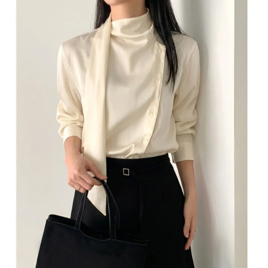 Ele Long Sve irt Женская шикарная весенняя новинка High-End Sensation Sa Design Сводная офисная одежда Повседневная уличная одежда
Ele Long Sve irt Женская шикарная весенняя новинка High-End Sensation Sa Design Сводная офисная одежда Повседневная уличная одежда