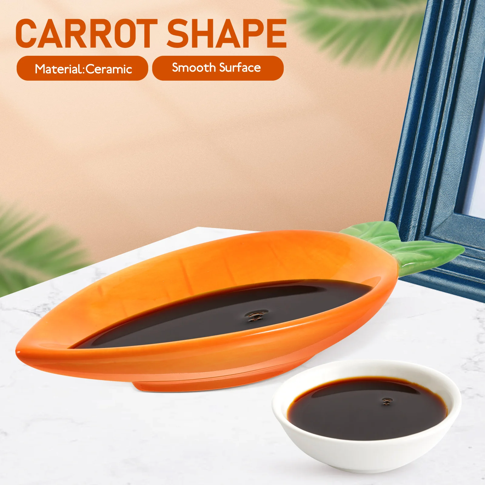 Appetizer Dish Unique Shaped Ceramic Plates and Bowls Carrot Shapebowl Dipping Sauce
Appetizer Dish Unique Shaped Ceramic Plates and Bowls Carrot Shapebowl Dipping Sauce