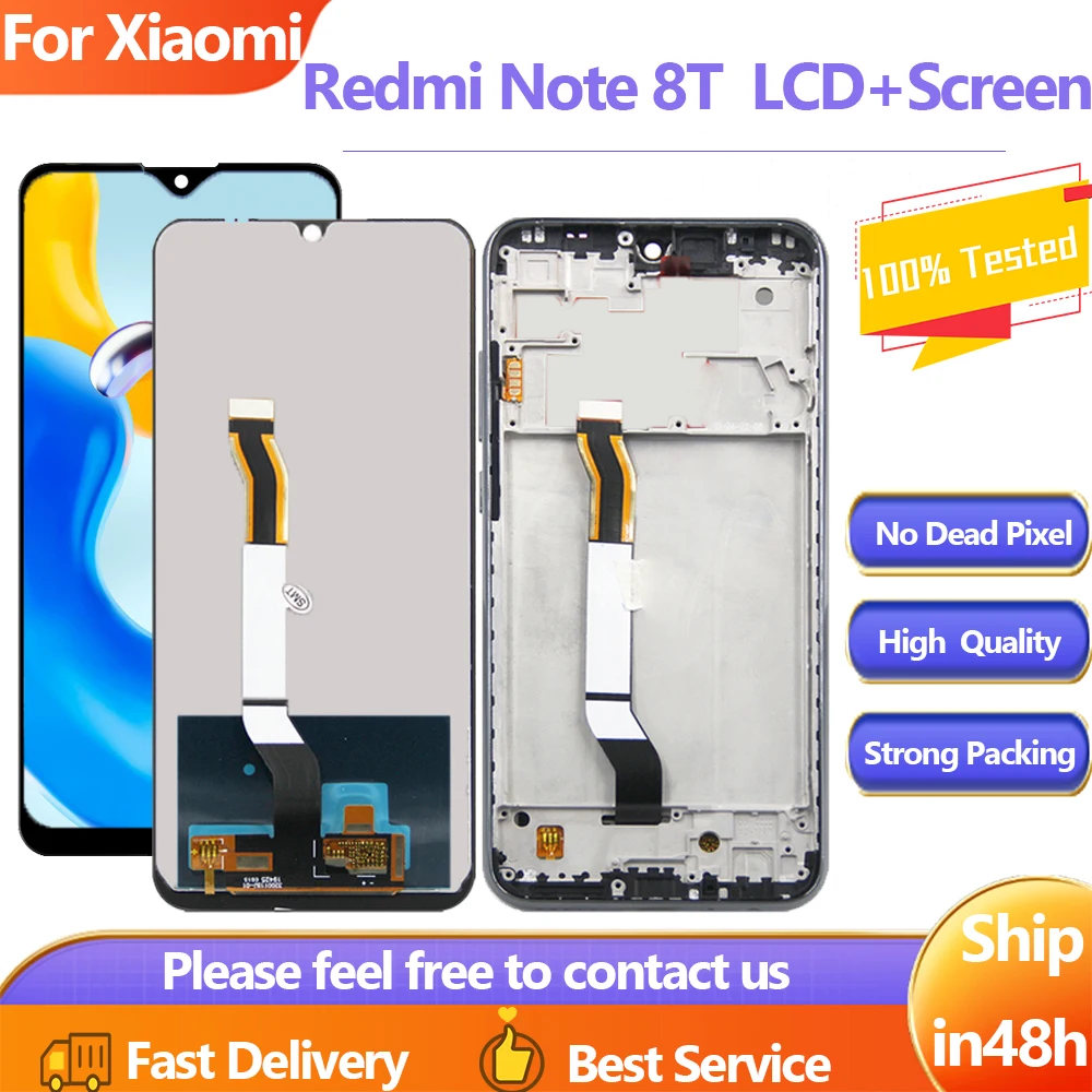 6.3'' New Lcd For Xiaomi Redmi Note 8T LCD Display Touch Screen Digitizer Assembly Replacement Parts For Redmi Note 8 T Display
6.3'' New Lcd For Xiaomi Redmi Note 8T LCD Display Touch Screen Digitizer Assembly Replacement Parts For Redmi Note 8 T Display