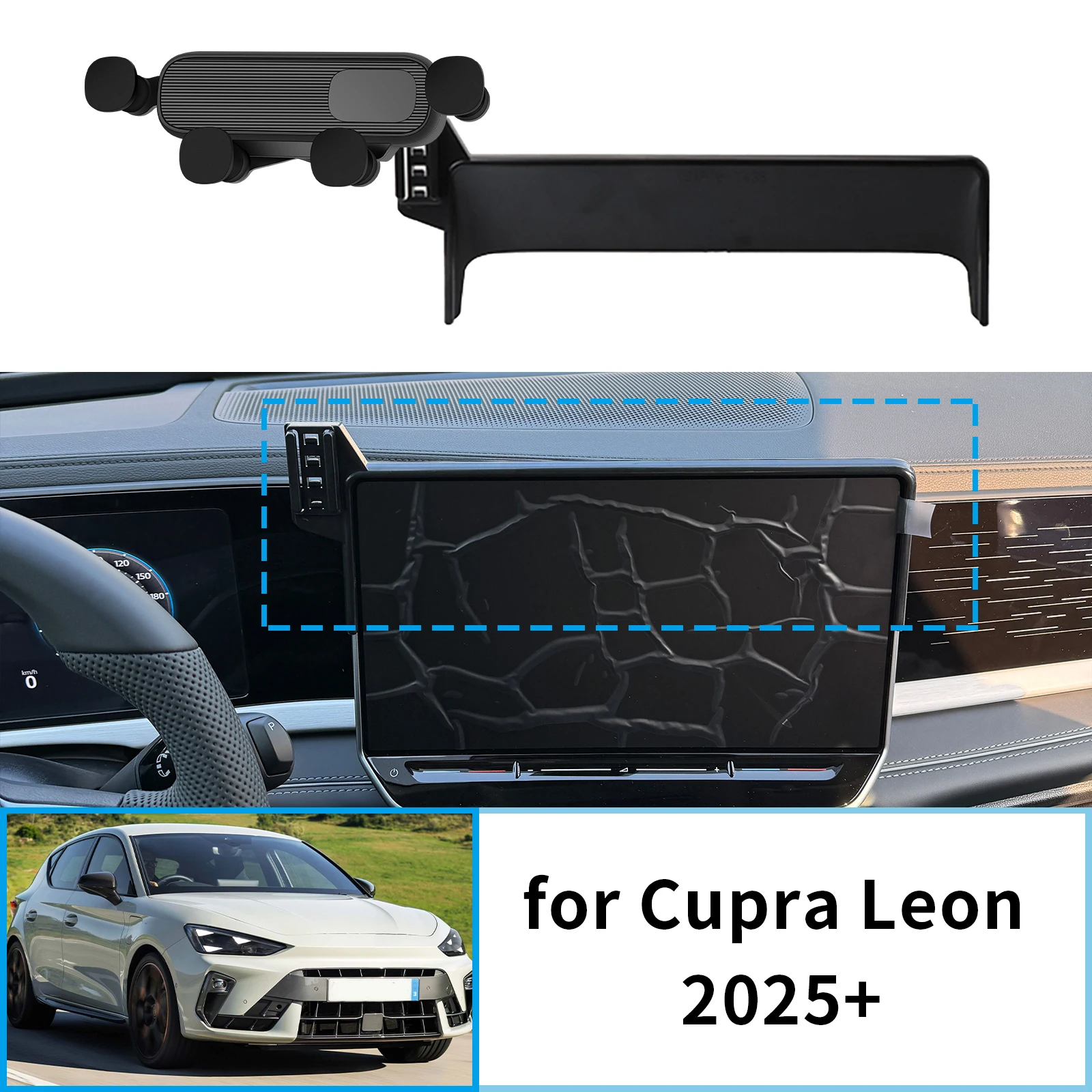 Car Mobile Phone Holder fit for Cupra Leon 2025 2026 12.9"inch 5F Facelift GPS Bracket Navigation Stand Auto Accessories 
Car Mobile Phone Holder fit for Cupra Leon 2025 2026 12.9"inch 5F Facelift GPS Bracket Navigation Stand Auto Accessories