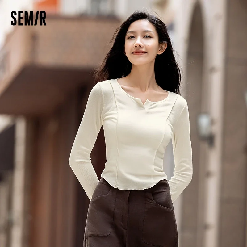 Футболка Semir Женская приталенная с коротким рукавом, дизайнерский топ стройнит, шикарный подол с оборками, осень 2024
Футболка Semir Женская приталенная с коротким рукавом, дизайнерский топ стройнит, шикарный подол с оборками, осень 2024