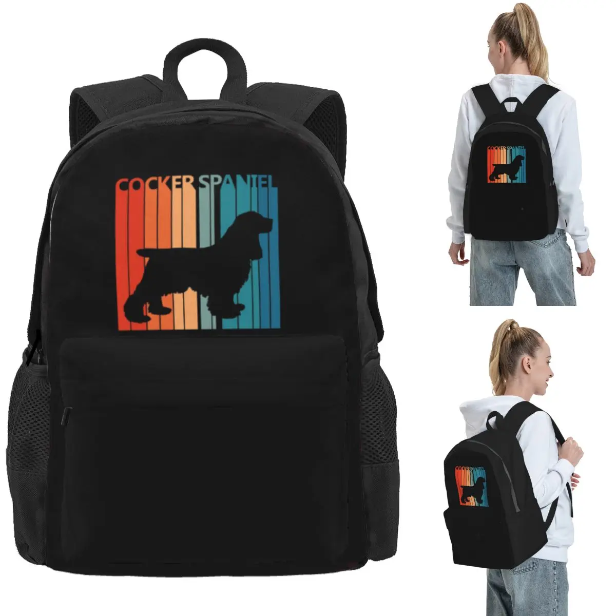 Vintage Cocker Spaniel Owner Gift Backpack Daypack Large Capacity Children BookBag School Bag Shoulder Bags for Men Women
Vintage Cocker Spaniel Owner Gift Backpack Daypack Large Capacity Children BookBag School Bag Shoulder Bags for Men Women