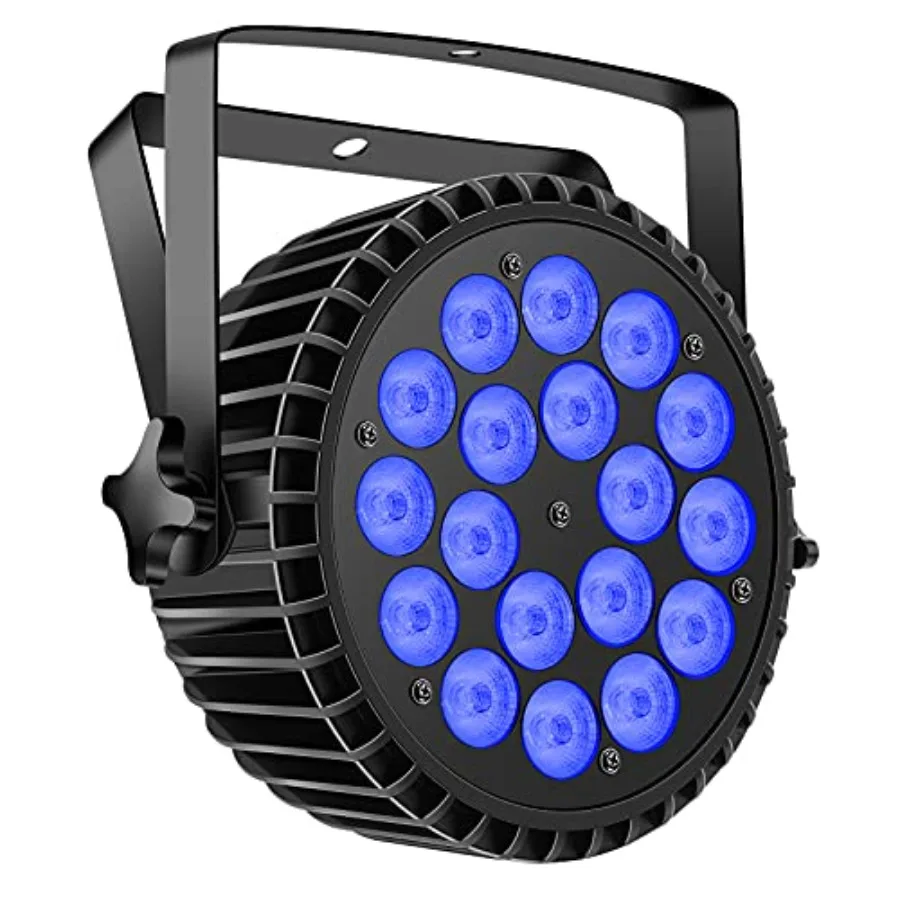 Par Lights LED Stage Lights, 12Wx18 RGBW Uplight Stage Lighting Effect by DMX and Sound Activated Control Wash Light for Weddin
Par Lights LED Stage Lights, 12Wx18 RGBW Uplight Stage Lighting Effect by DMX and Sound Activated Control Wash Light for Weddin