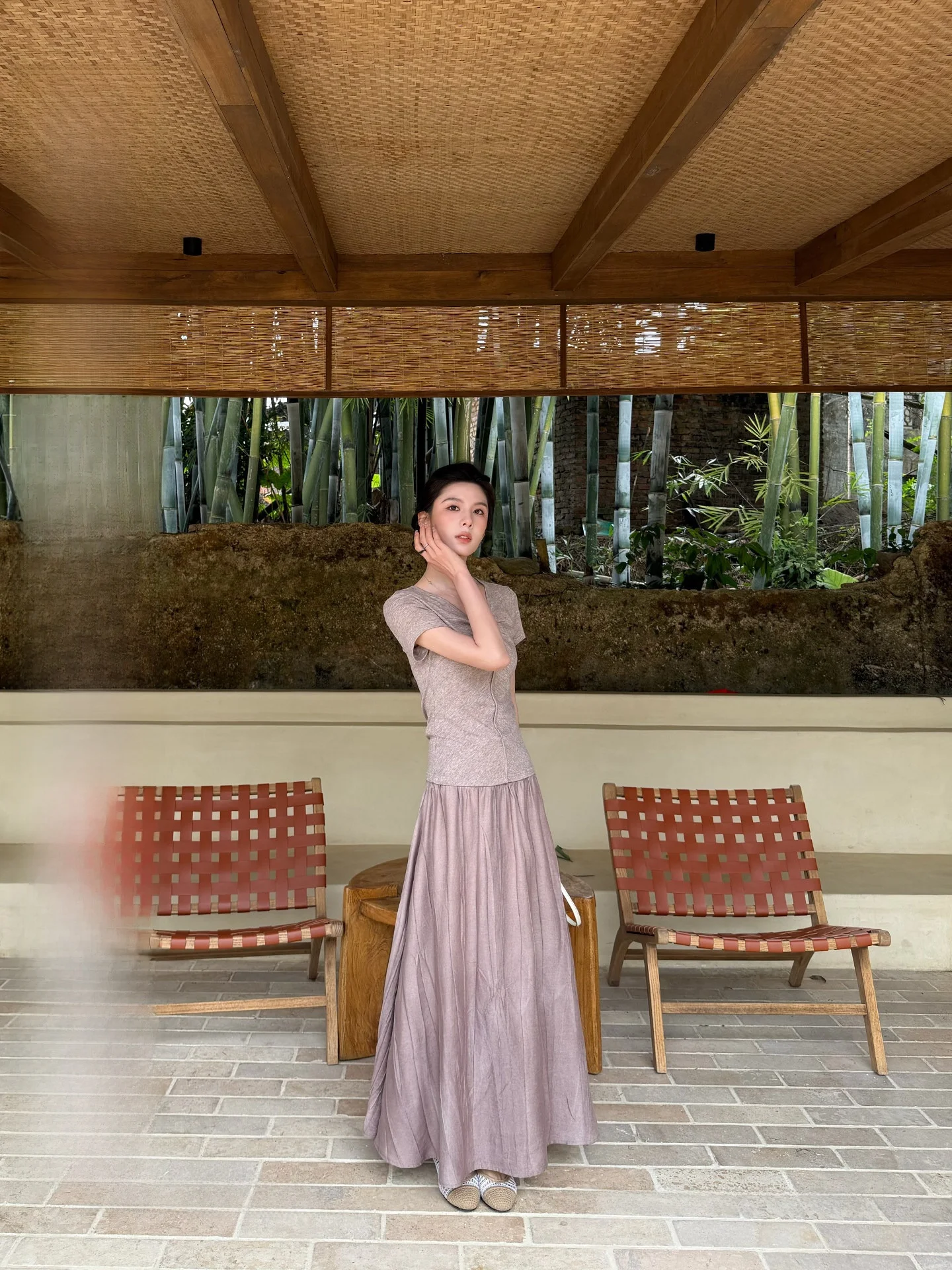 Elegant Gradient Dyeing Half Skirt High Waist A-Line Umbrella Skirt Spring Season Qiang Wen Mo Rang Nylon Fabric Gentle Style
Elegant Gradient Dyeing Half Skirt High Waist A-Line Umbrella Skirt Spring Season Qiang Wen Mo Rang Nylon Fabric Gentle Style