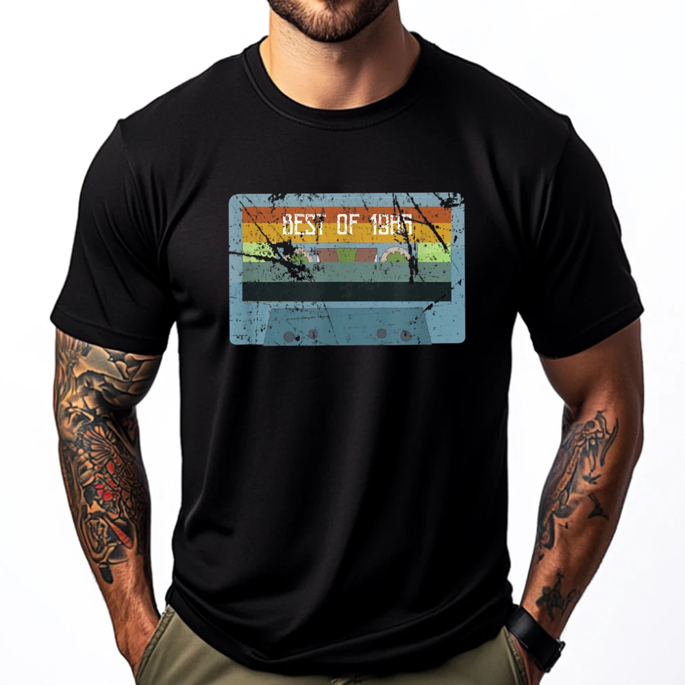 Vintage Best Of 1986 33rd Birthday Cassette Men Graphic Tees Custom T Shirt Outdoor Streetwear Short Sleeve
Vintage Best Of 1986 33rd Birthday Cassette Men Graphic Tees Custom T Shirt Outdoor Streetwear Short Sleeve