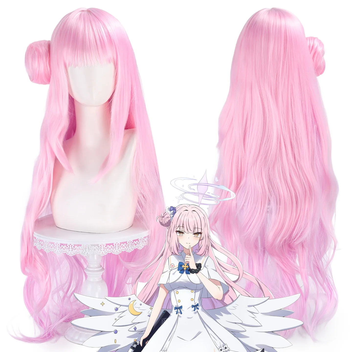 Anime Blue Archive Misono Mika Cos Wigs Cosplay Costumes Headwear 95cm Long Simulation Scalp Thick Mixed Puffy Long Hair Wigs
Anime Blue Archive Misono Mika Cos Wigs Cosplay Costumes Headwear 95cm Long Simulation Scalp Thick Mixed Puffy Long Hair Wigs
