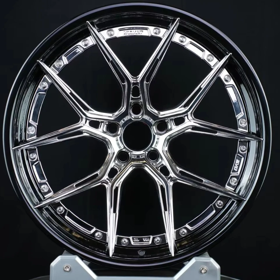 SXLL GBC two-piece custom forged alloy wheels with black shiny rims (customizable size and color modification/upgrade)
SXLL GBC two-piece custom forged alloy wheels with black shiny rims (customizable size and color modification/upgrade)