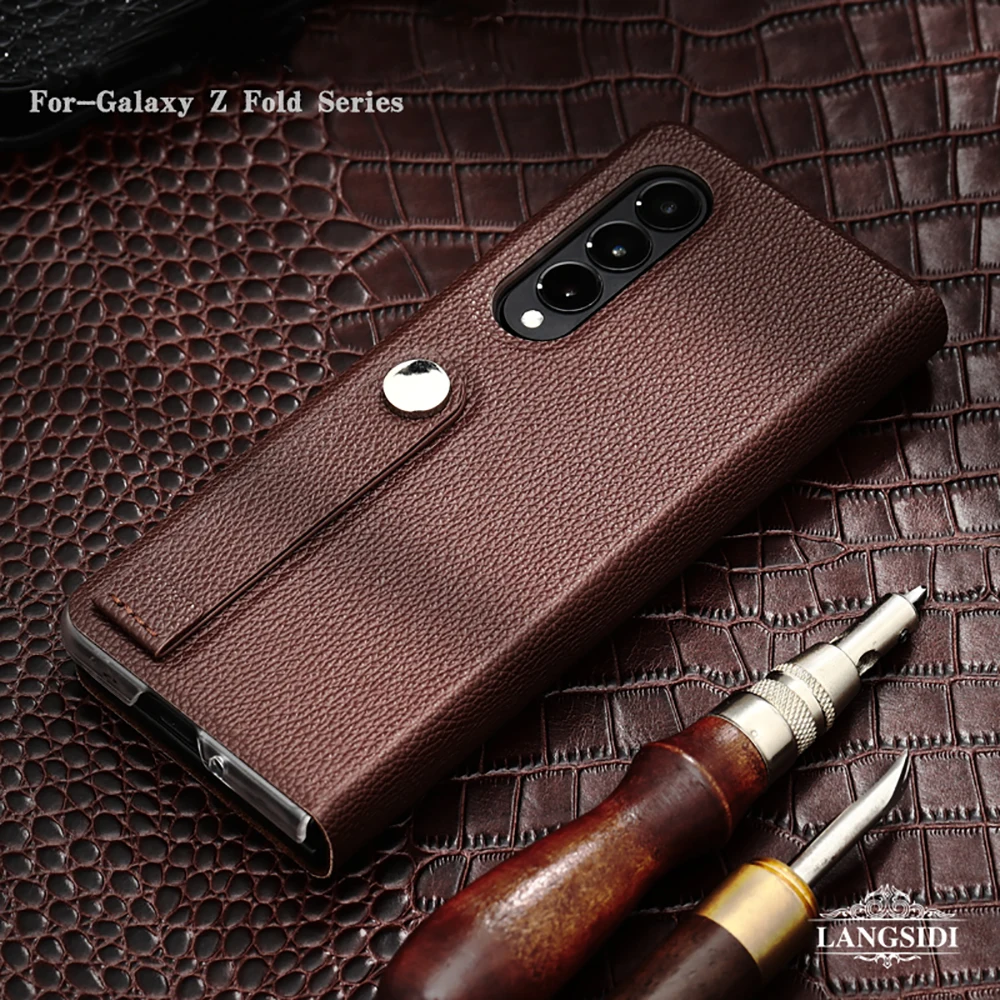 Складной чехол-книжка LANGSIDI из натуральной кожи с магнитной застежкой для Samsung Galaxy Z, складной 4 складной противоударный Роскошный чехол для Z Fold4 Fundas
Складной чехол-книжка LANGSIDI из натуральной кожи с магнитной застежкой для Samsung Galaxy Z, складной 4 складной противоударный Роскошный чехол для Z Fold4 Fundas