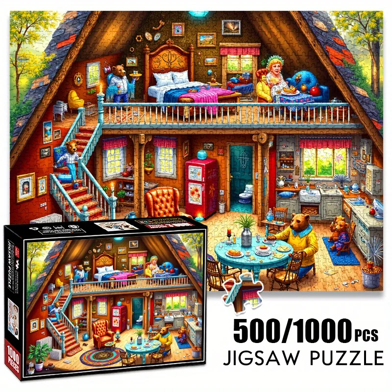 500/A Charming Cottage Puzzle - Vintage Style Large Jigsaw with Vibrant Illustrations, Scratch-Resistant Paper, Ideal for Fami
500/A Charming Cottage Puzzle - Vintage Style Large Jigsaw with Vibrant Illustrations, Scratch-Resistant Paper, Ideal for Fami