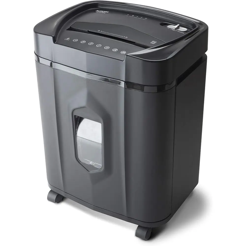 14-Sheet Cross-Cut Paper and CD Credit Card Shredder with 5-Gallon Bin and 10-Minute Run Time
14-Sheet Cross-Cut Paper and CD Credit Card Shredder with 5-Gallon Bin and 10-Minute Run Time