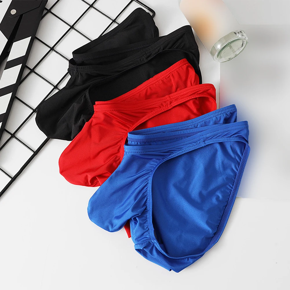 Men Sexy Bulge Pouch Briefs Quick Dry Comfortable Underpant Ice Silk Lingerie Solid Low Waist Underwear Seamless Panties Fashion
Men Sexy Bulge Pouch Briefs Quick Dry Comfortable Underpant Ice Silk Lingerie Solid Low Waist Underwear Seamless Panties Fashion