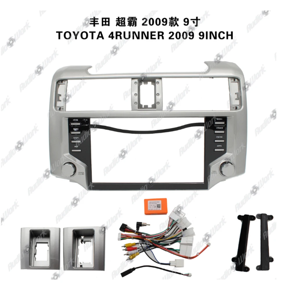 SUITABLE FOR 2009 TOYOTA 4 RUNNER 9 Inch Car Frame Fascia Adapter Bezel Android Radio Audio Dash Panel Kit
SUITABLE FOR 2009 TOYOTA 4 RUNNER 9 Inch Car Frame Fascia Adapter Bezel Android Radio Audio Dash Panel Kit