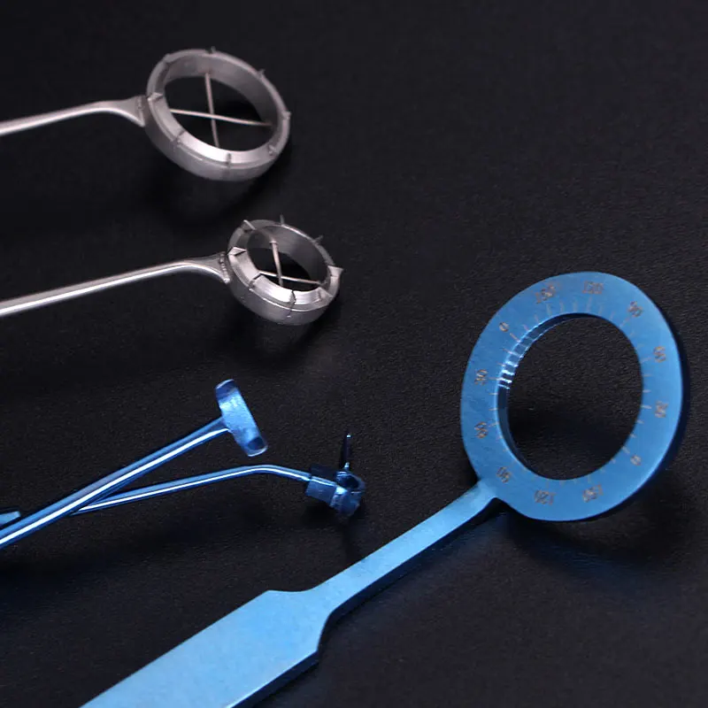 Ophthalmic corneal transplantation instrument, stainless steel titanium alloy corneal marking ring, ultra-emulsion impression
Ophthalmic corneal transplantation instrument, stainless steel titanium alloy corneal marking ring, ultra-emulsion impression