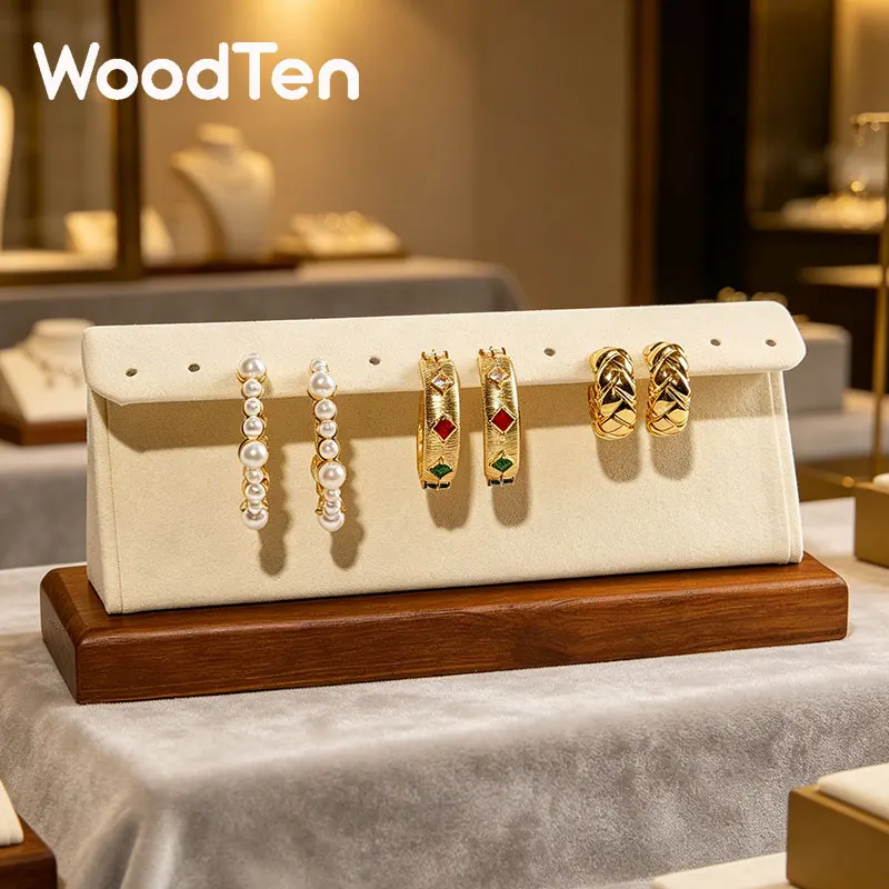 WoodTen Earring Display Stand Jewelry Showcase Display Holder Earring Organizer Stand for Selling Earring Jewelry Organizer
WoodTen Earring Display Stand Jewelry Showcase Display Holder Earring Organizer Stand for Selling Earring Jewelry Organizer