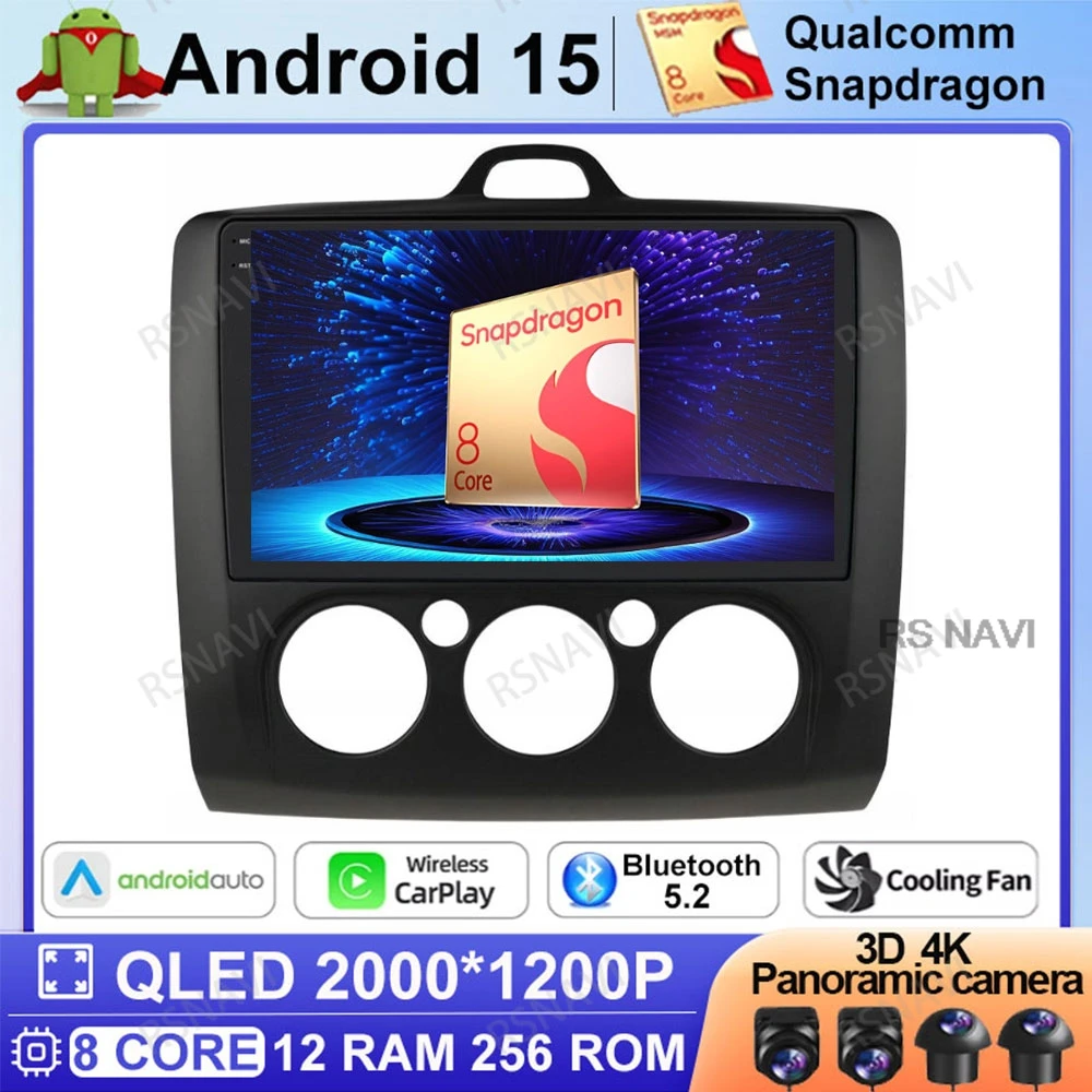 Android 15 Car Radio For Ford Focus 2 3 Mk2 Mk3 2004 2005 - 2011 GPS Stereo Navigation Wireless Carplay Auto Multimedia 4G LTE
Android 15 Car Radio For Ford Focus 2 3 Mk2 Mk3 2004 2005 - 2011 GPS Stereo Navigation Wireless Carplay Auto Multimedia 4G LTE