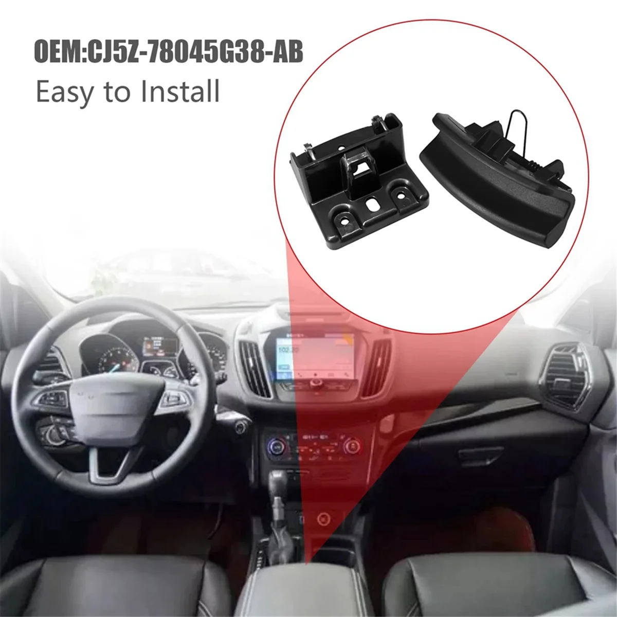 CJ5Z78045G38AB Console Latch Armrest Box Lid Switch Buckle Clip Base Cap for Ford Escape Kuga 2013-2016 C-Max
CJ5Z78045G38AB Console Latch Armrest Box Lid Switch Buckle Clip Base Cap for Ford Escape Kuga 2013-2016 C-Max