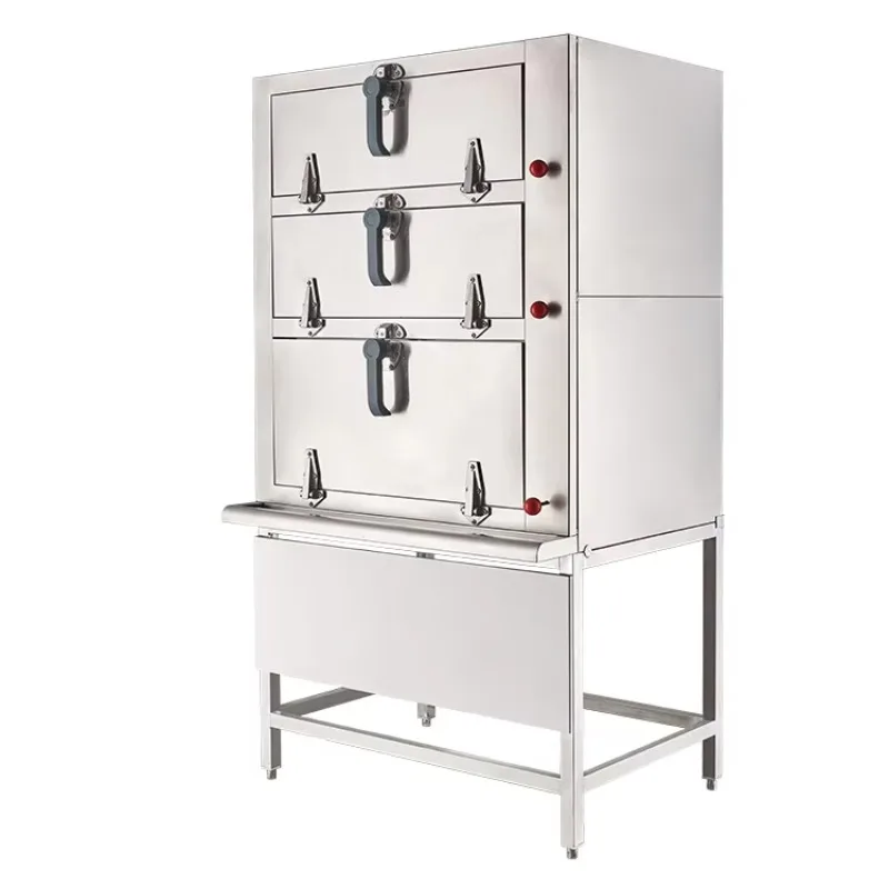 Stainless Steel LPG Liquefied or Natural Gas Steam Cabinet Food Steamer for Food Heating and Processing High Efficiency Cooking
Stainless Steel LPG Liquefied or Natural Gas Steam Cabinet Food Steamer for Food Heating and Processing High Efficiency Cooking