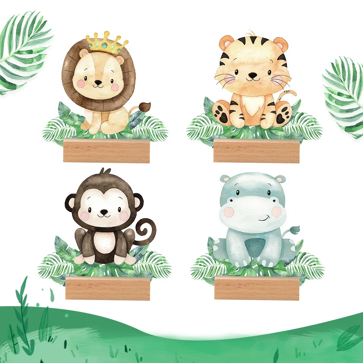 Jungle Animals Acrylic Ornaments Desktop Decor Wooden Base Jungle Safari Theme Birthday Party Decor Wild One Party Supplies
Jungle Animals Acrylic Ornaments Desktop Decor Wooden Base Jungle Safari Theme Birthday Party Decor Wild One Party Supplies