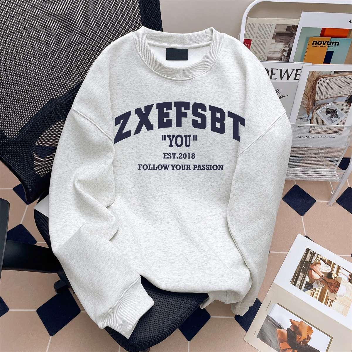 American Casual Loose Spring Autumn Sweatirt ex Youth Faion Print No Brand Heavyweight T-irt round Ne Long Sve
American Casual Loose Spring Autumn Sweatirt ex Youth Faion Print No Brand Heavyweight T-irt round Ne Long Sve
